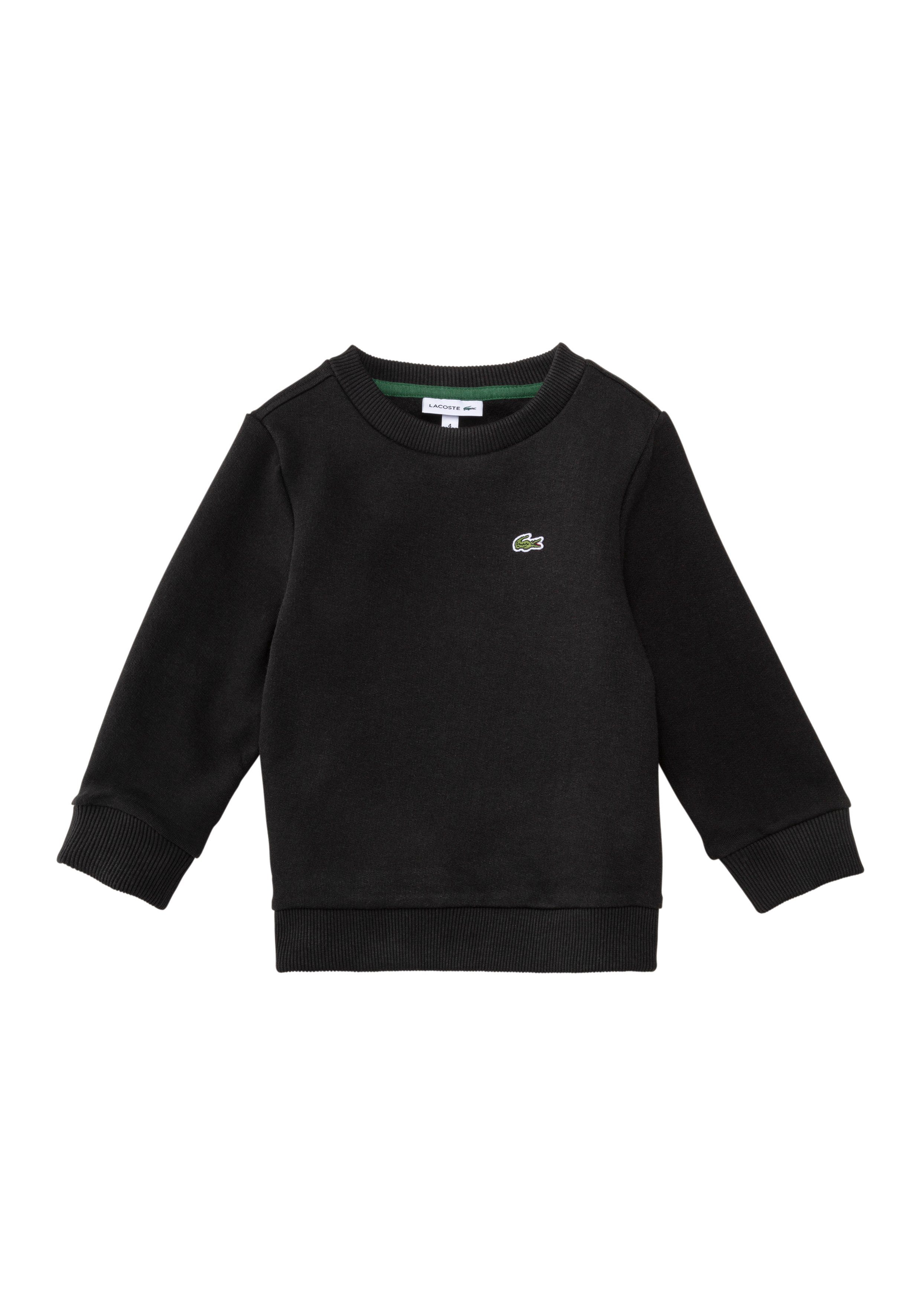 Lacoste sweater zwart Effen 140 | Sweater van