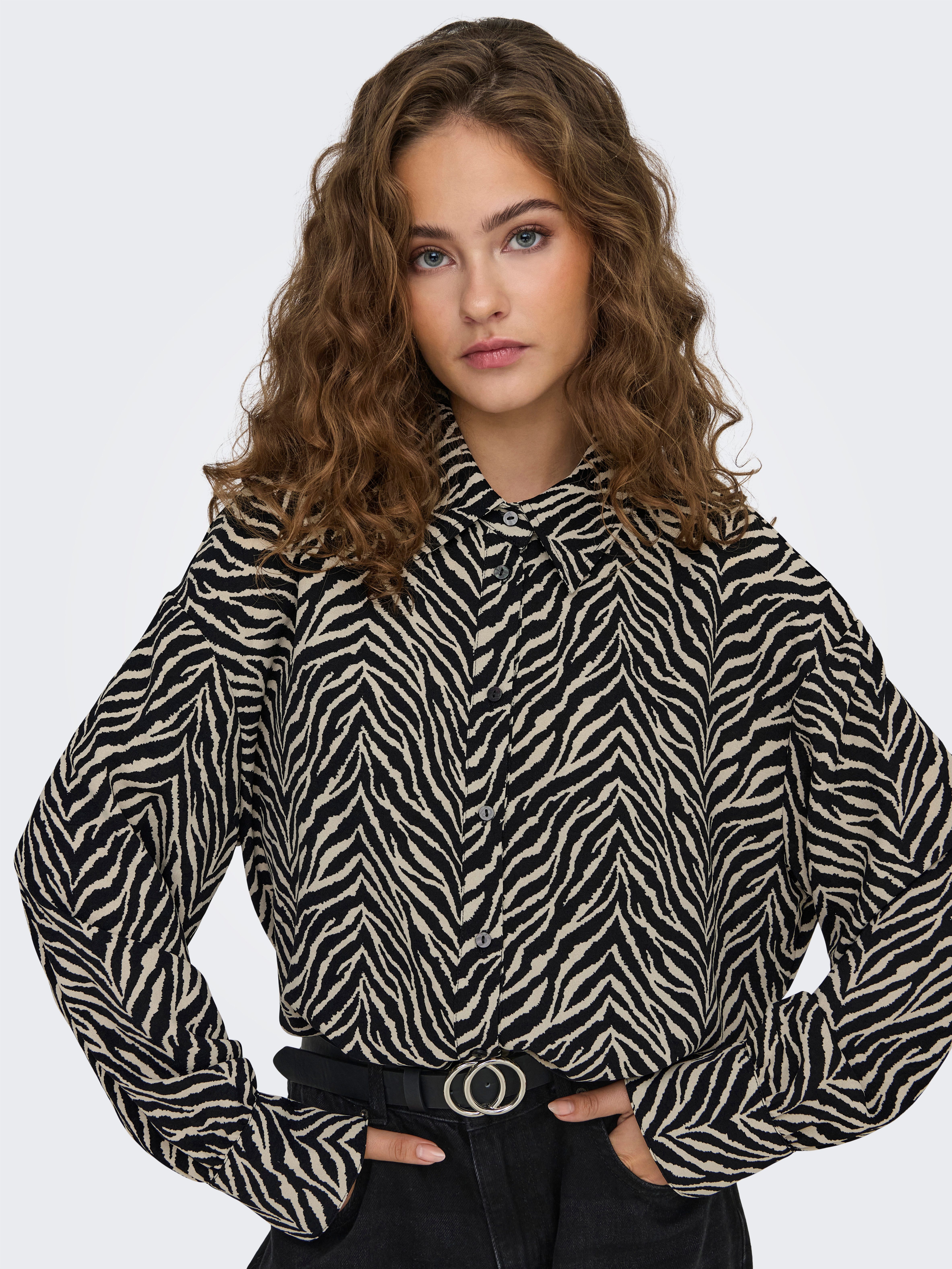 Only Overhemdblouse ONLKATTY LIFE L/S LOOSE SHIRT PTM