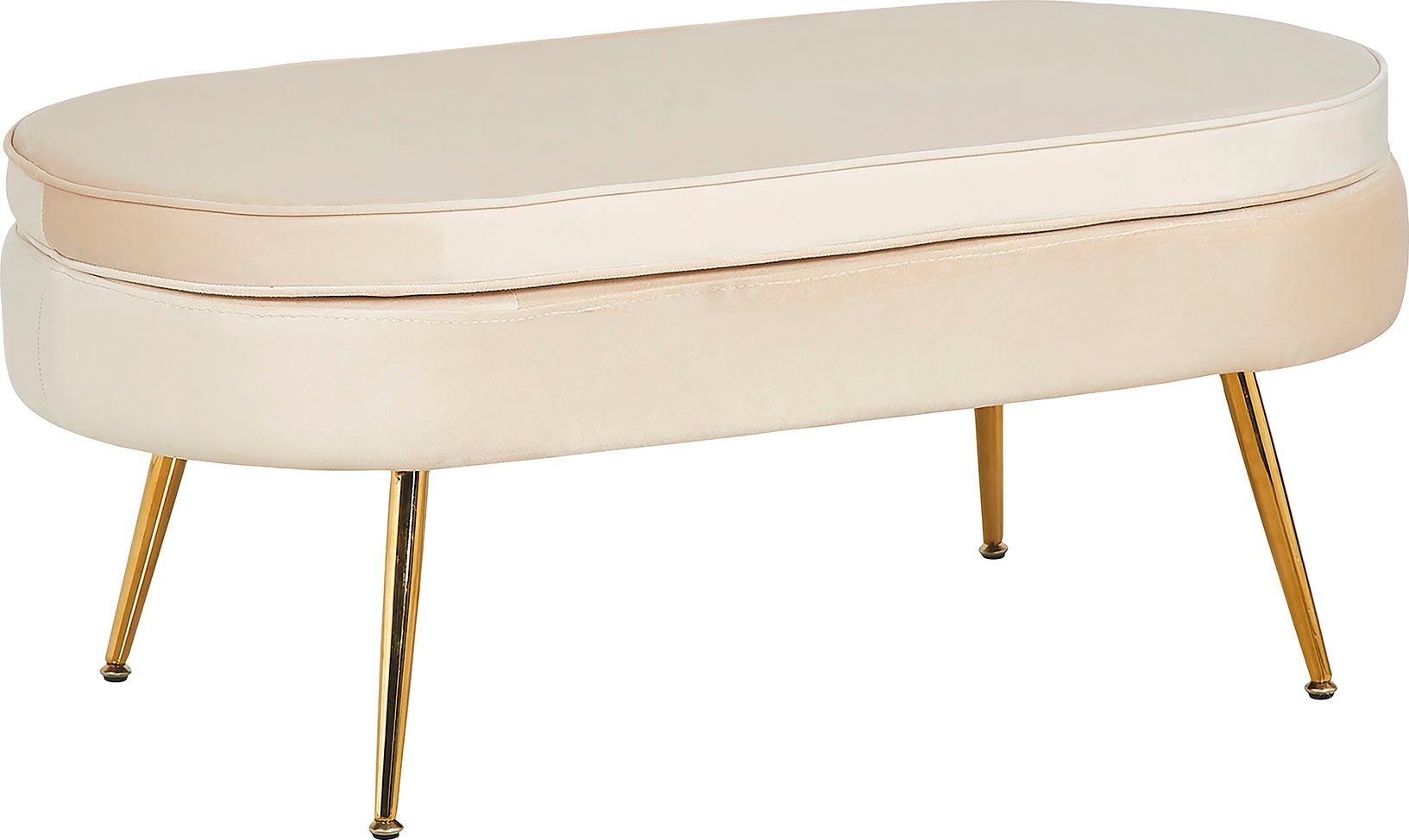 SalesFever Hocker Clam ovaal, breedte 99 cm