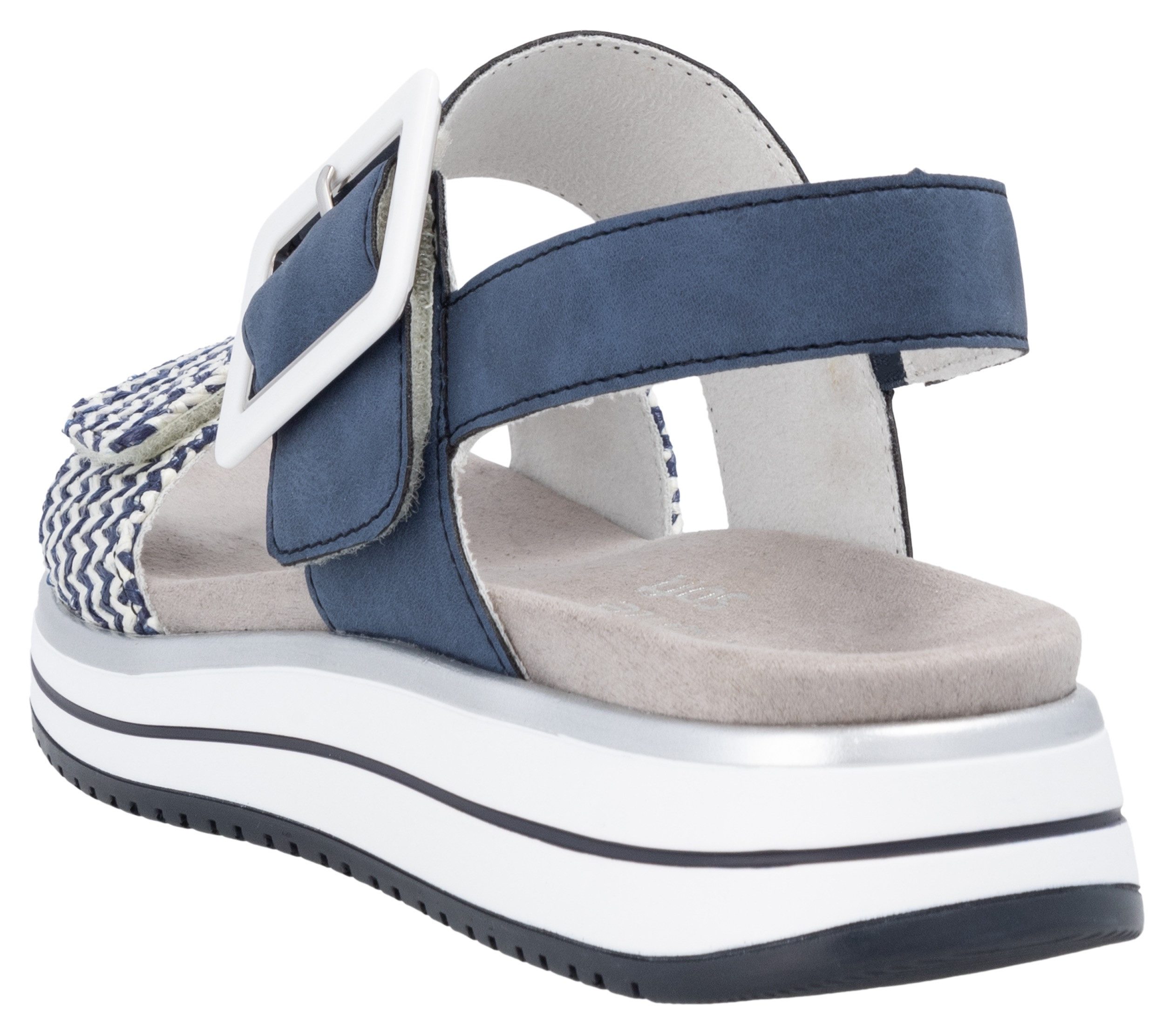 Remonte Sleehaksandaaltjes ELLE-Collection , zomerschoen, sandalen, comfortschoen met praktische klittenbandsluitingen