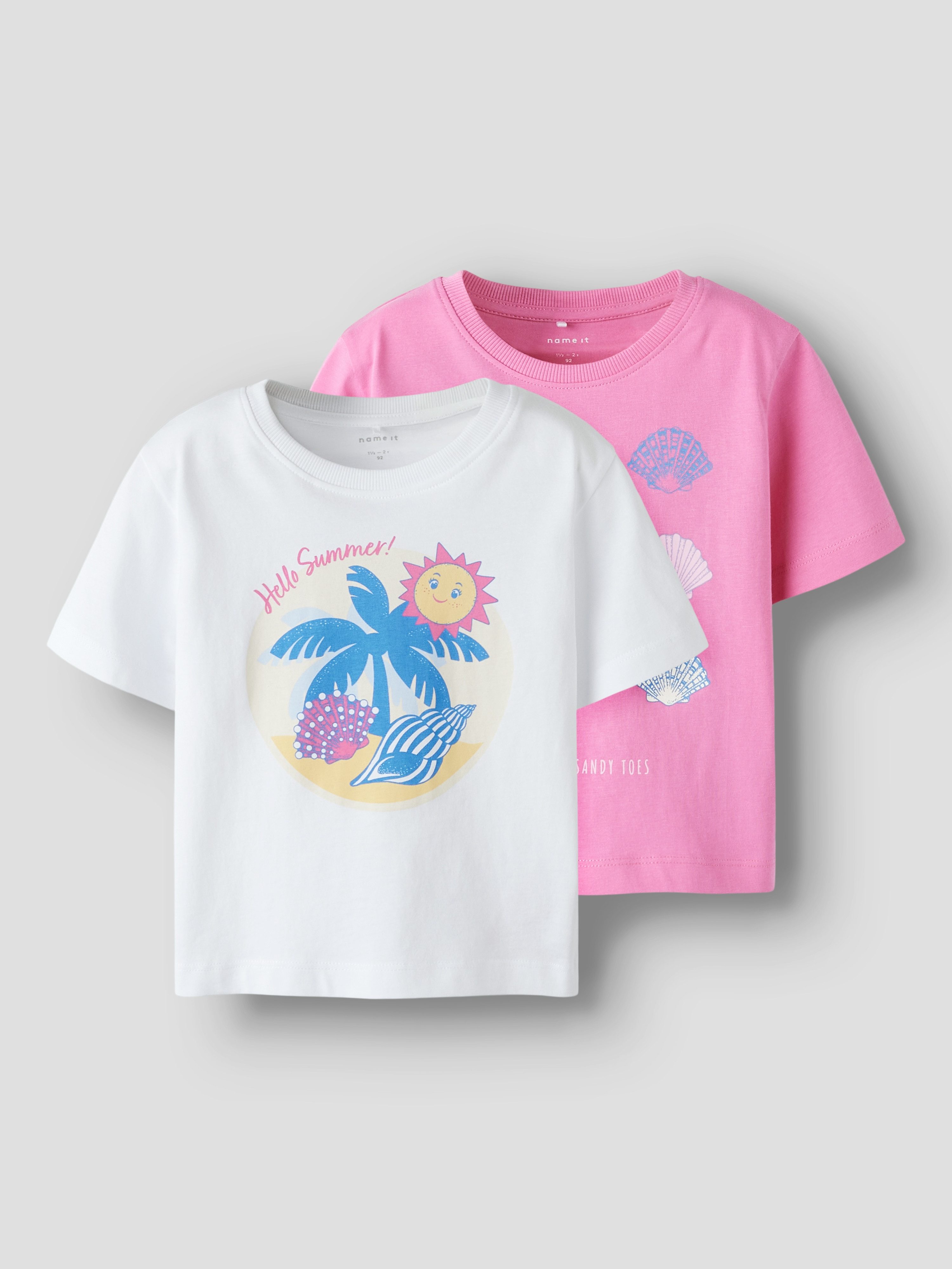 Name It Shirt met korte mouwen NMFJASSA 2P SS NREG TOP PB (set, 2-delig)