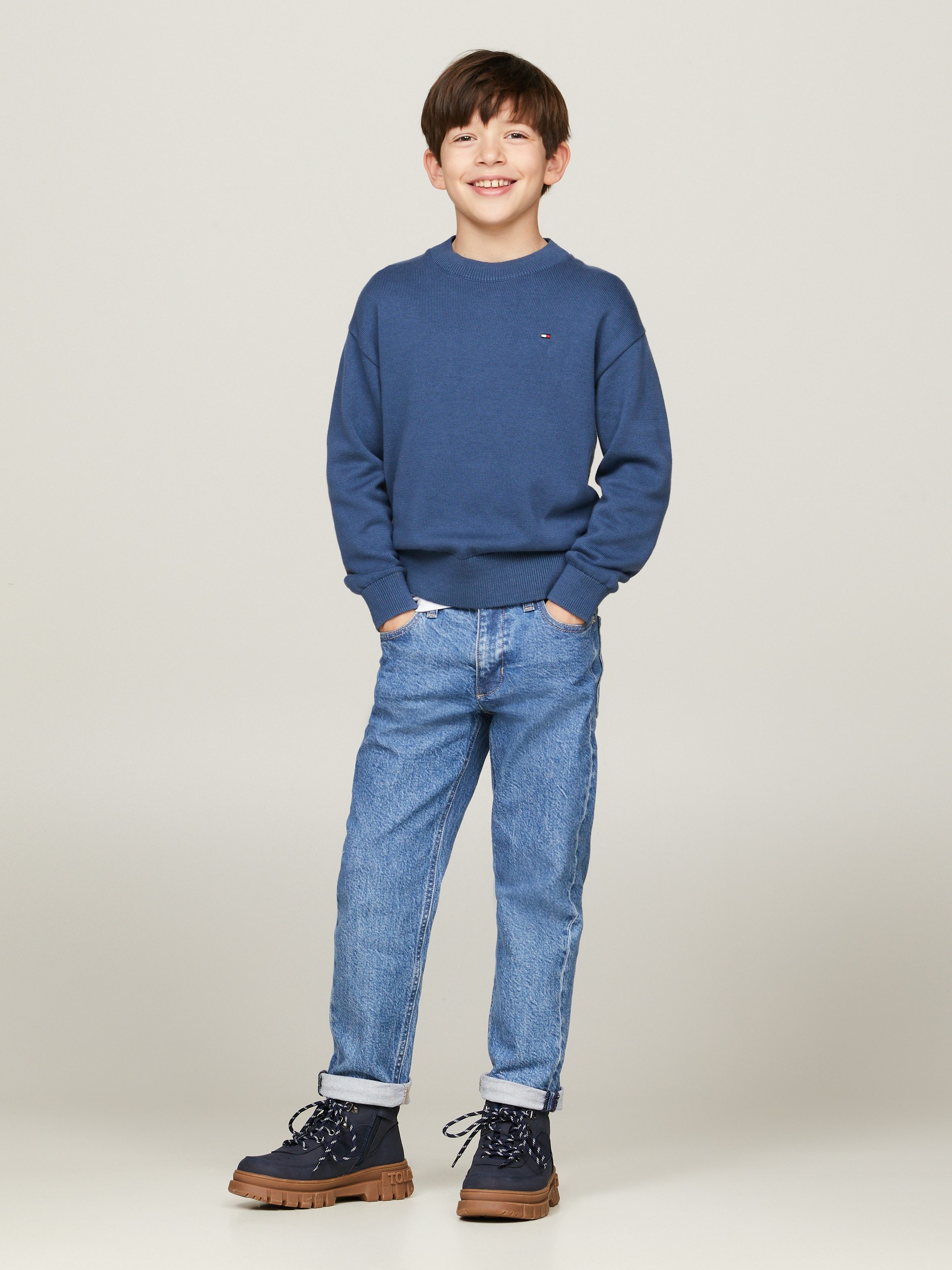 Tommy Hilfiger Gebreide trui ESSENTIAL SWEATER Kinderen tot 16 jaar met logostiksel