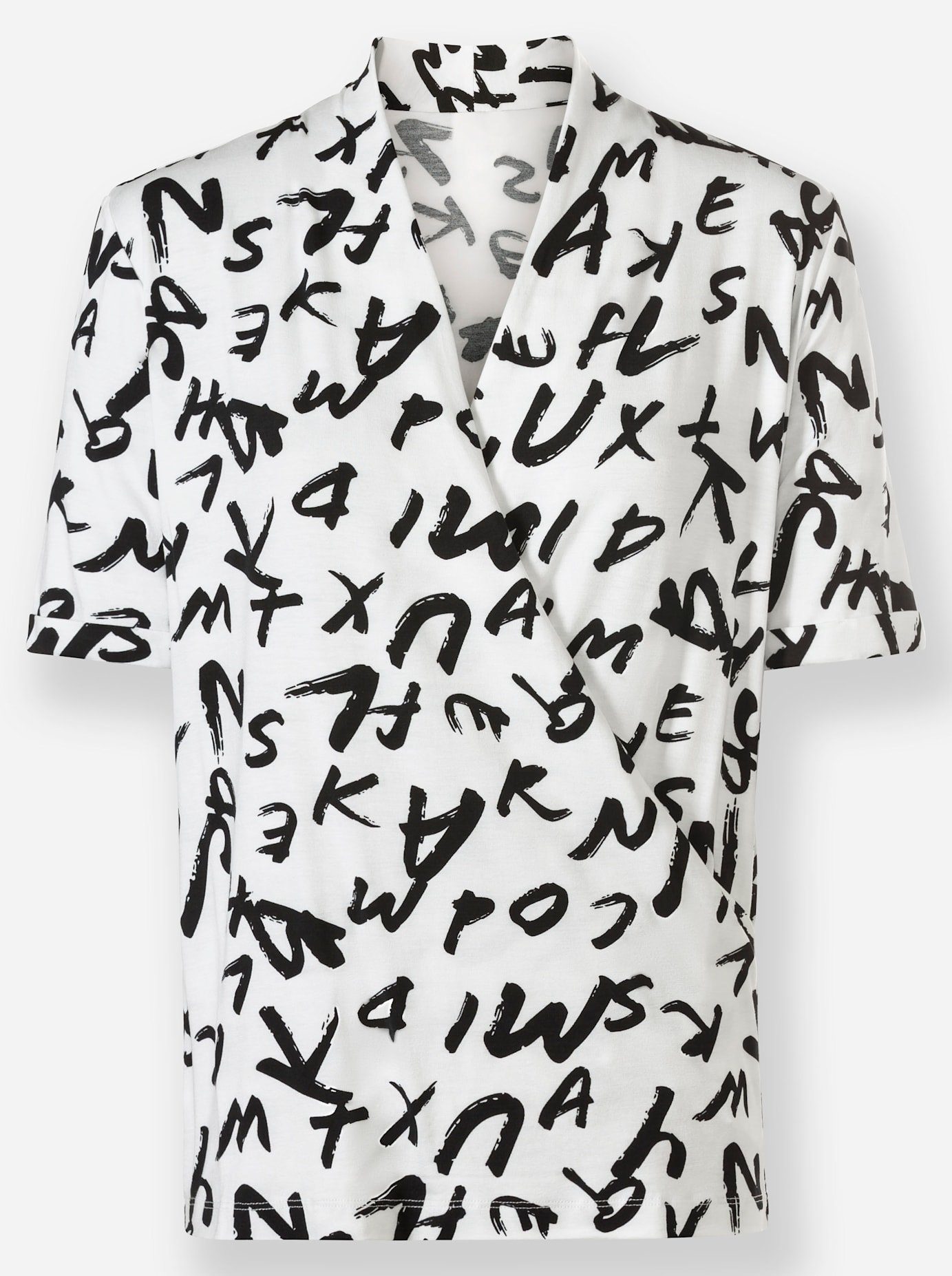 heine Wikkelshirt Gedessineerd shirt (1-delig)
