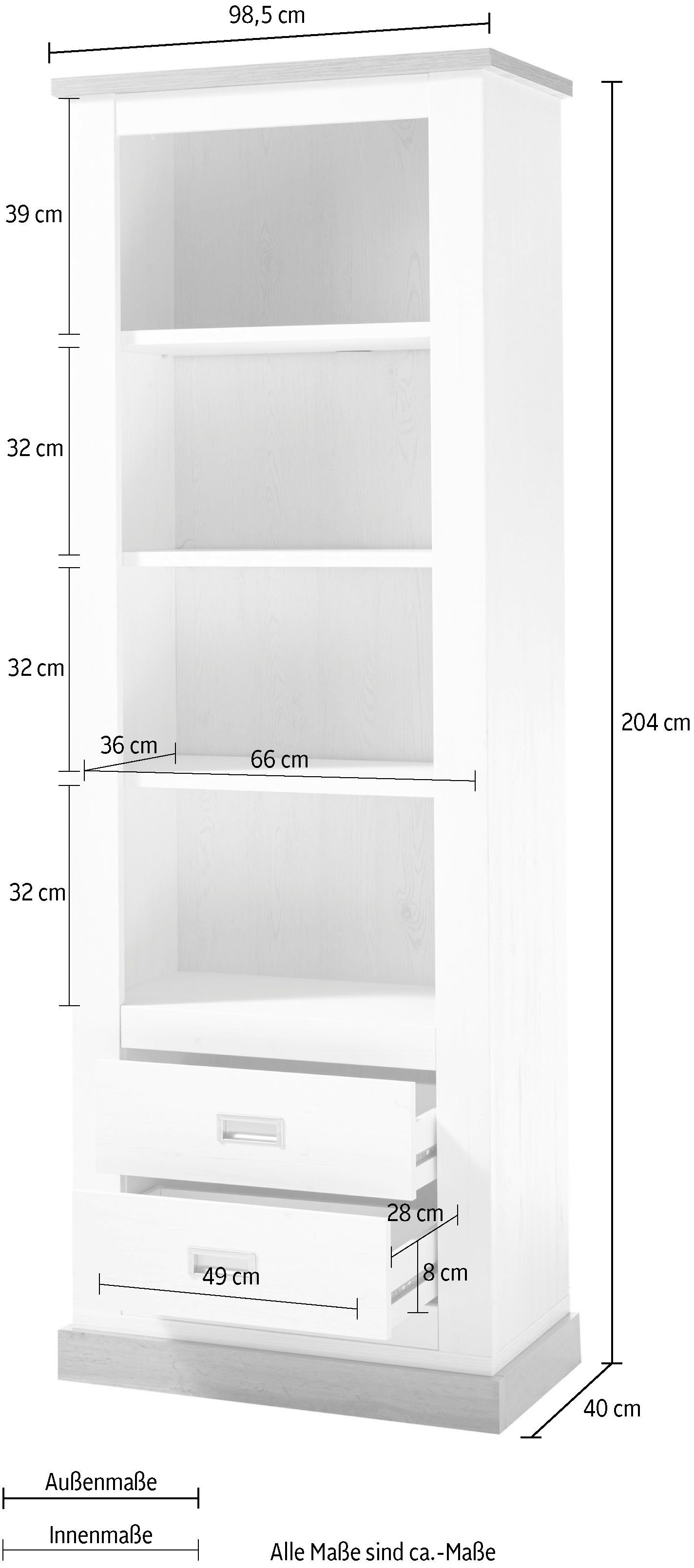 Home affaire Wandplank Orlando Hoogte ca. 204 cm