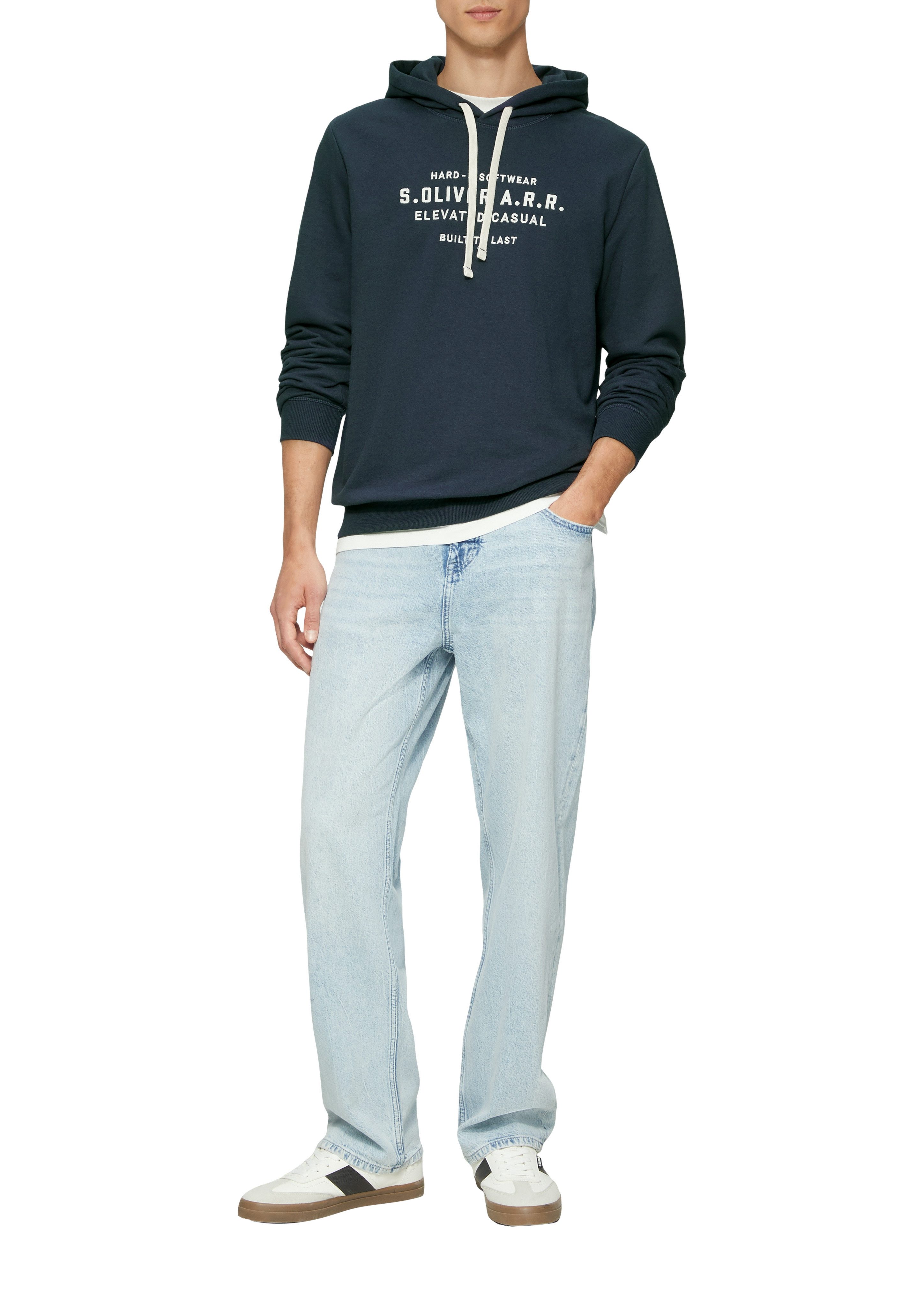s.Oliver Hoodie met belettering