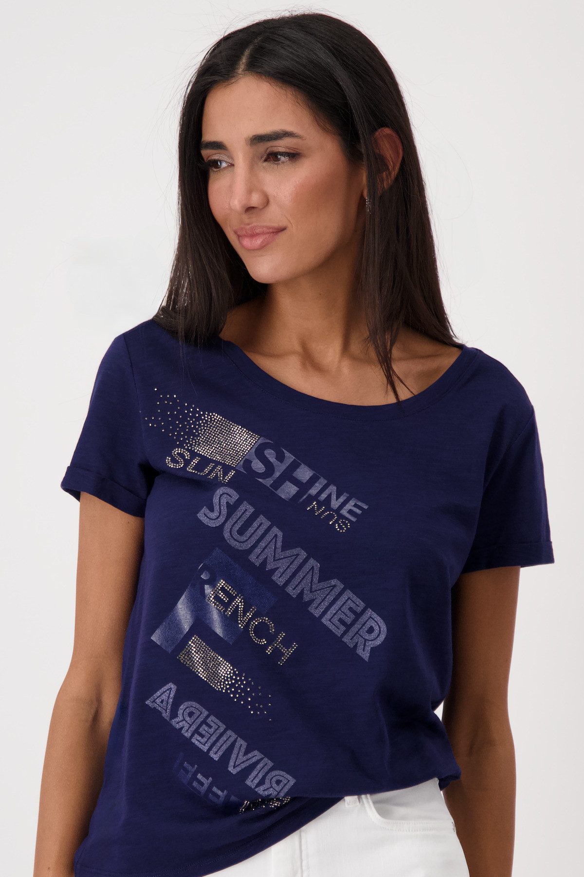 Monari Shirt met ronde hals Met een ronde hals