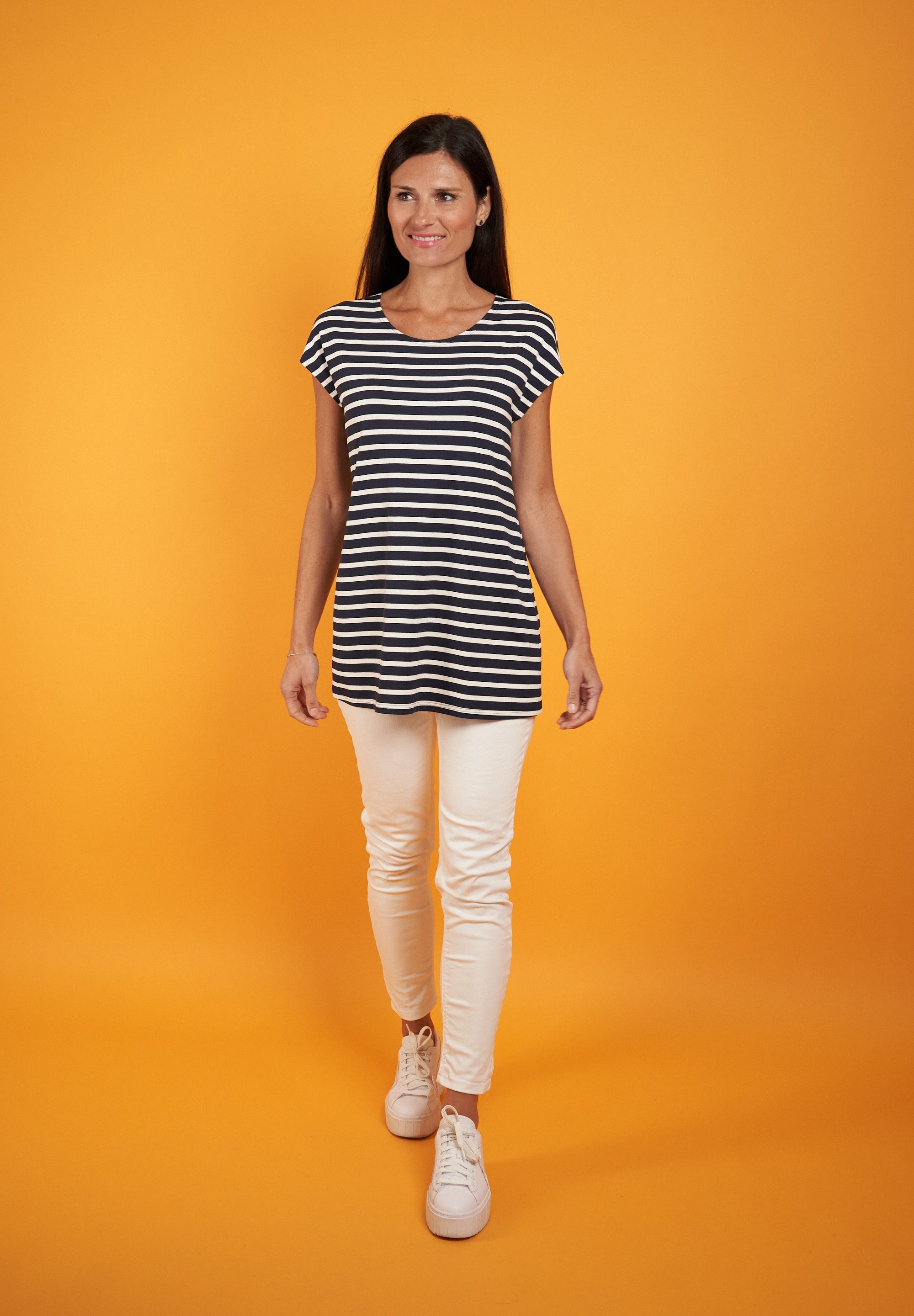 Seidel Moden T-shirt met streepmotief
