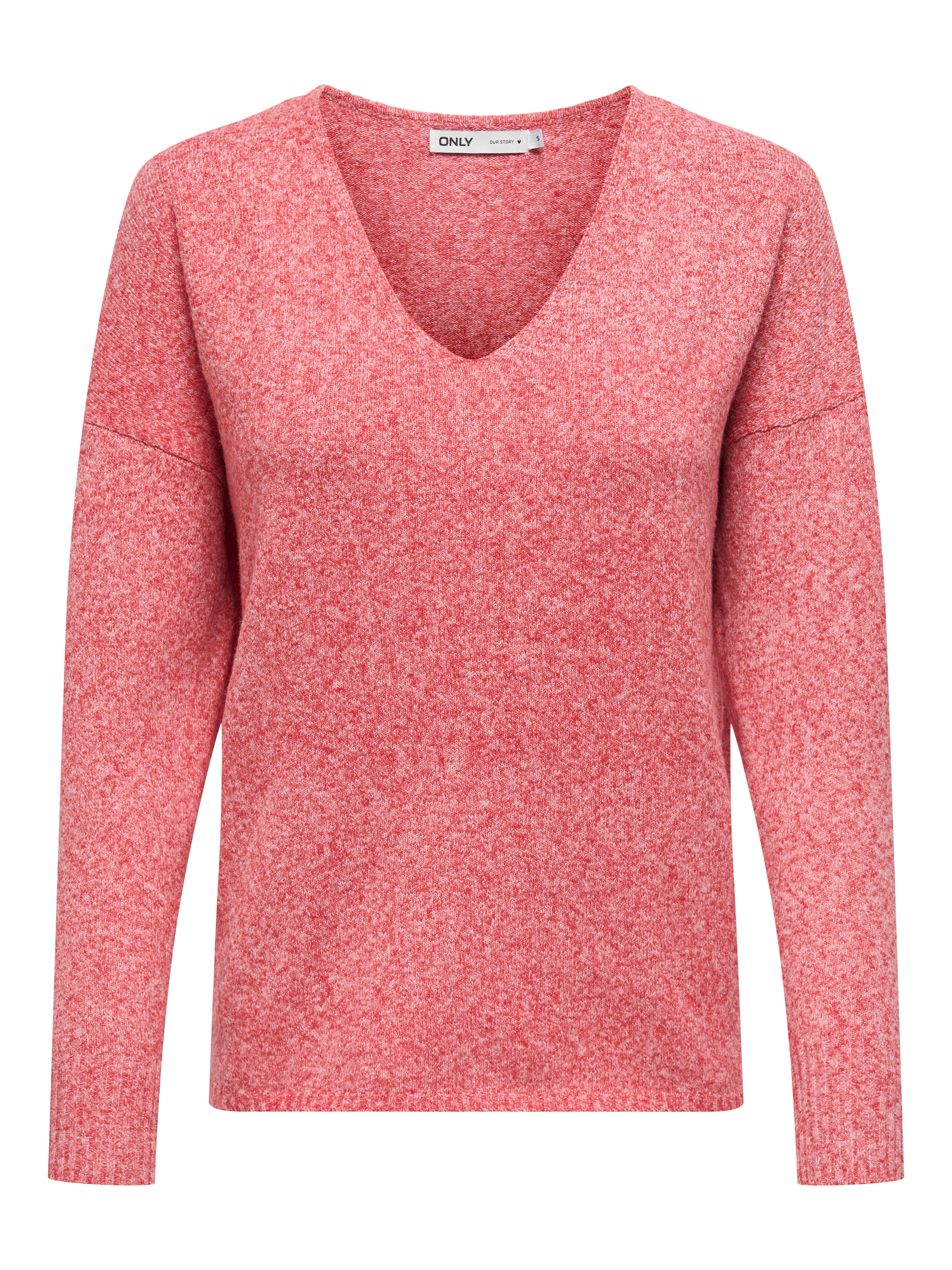 Only Trui met V-hals ONLRICA LIFE L/S V-NECK PULLO KNT NOOS