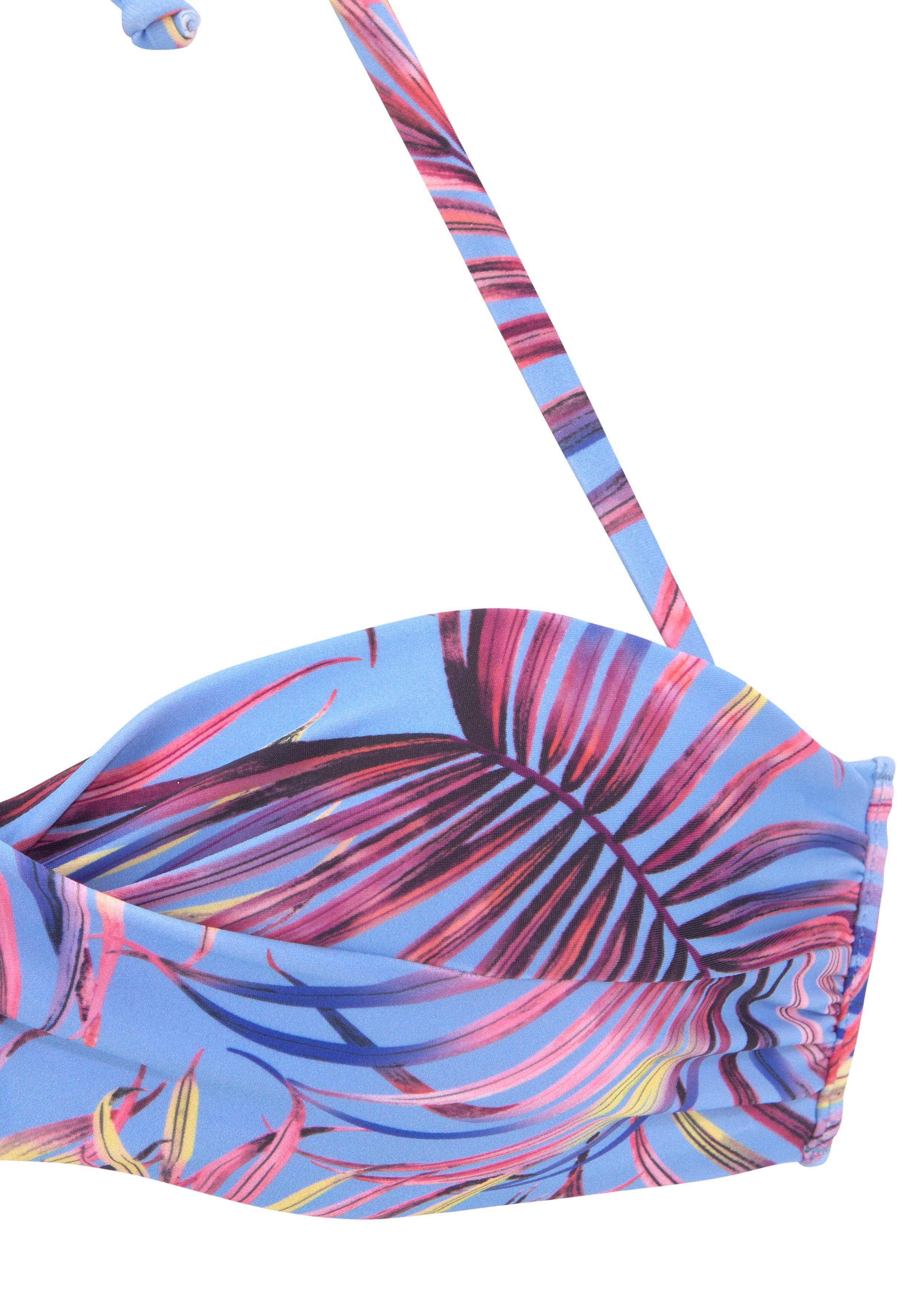 Lascana Beugelbikinitop in bandeaumodel Breese in tropisch design