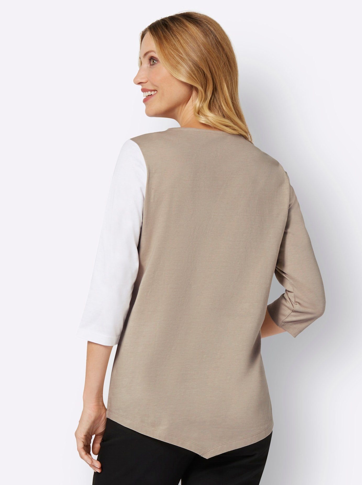 Classic Basics Shirt met 3/4-mouwen (1-delig)