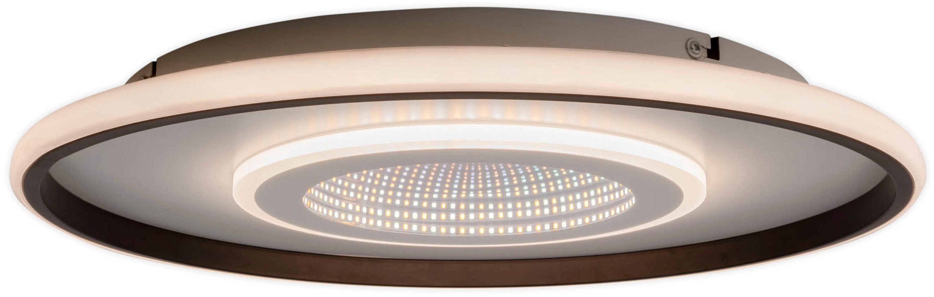 my home Led-plafondlamp Mona plafondlamp met Infinity 3D effect D: 50 cm, dimbaar, incl. geheugen, CCT, afstandsbediening, 40W, Tunnel Mirror (1 stuk)