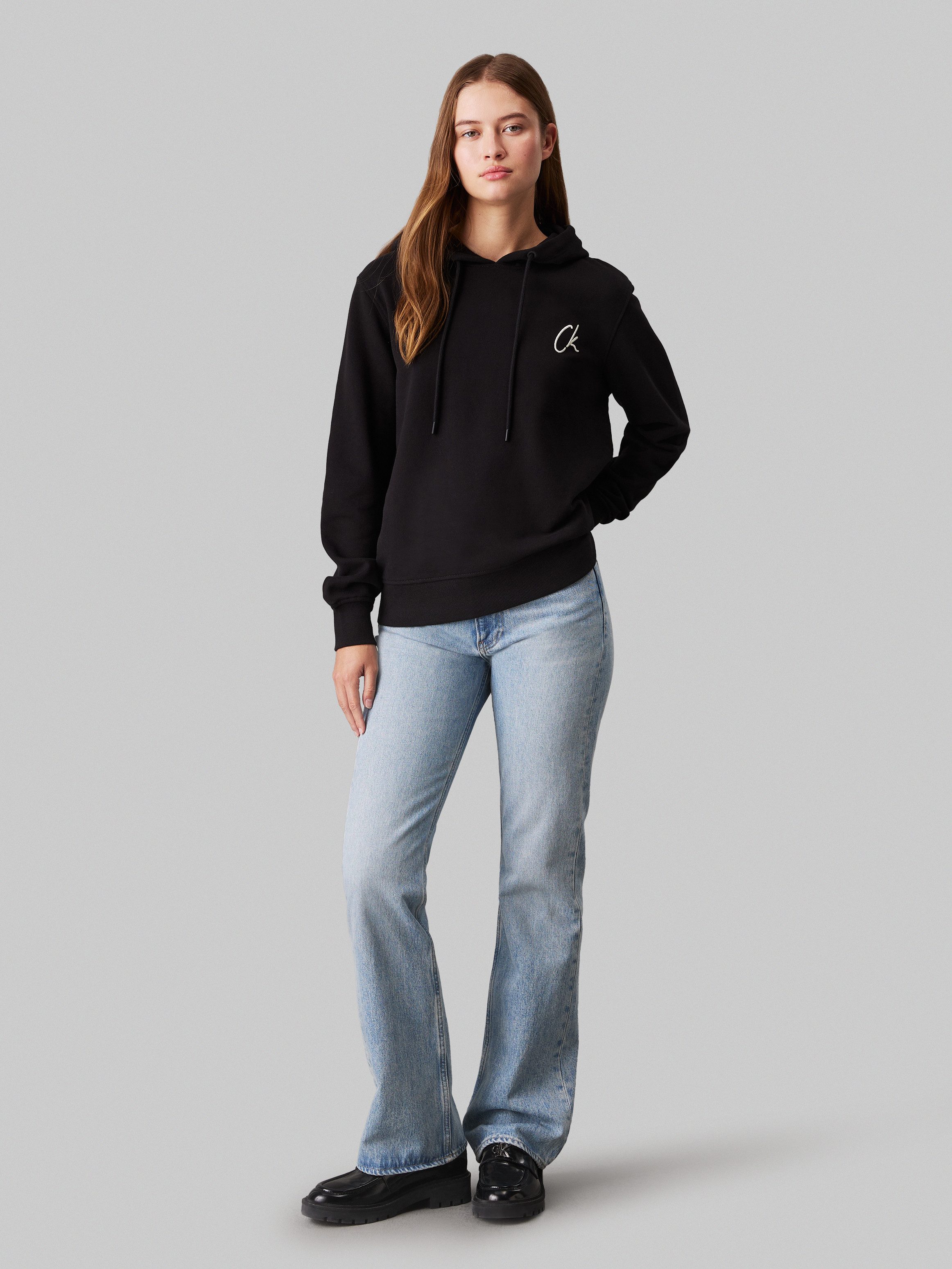 Calvin Klein Hoodie EMBROIDERED CK REGULAR HOODIE