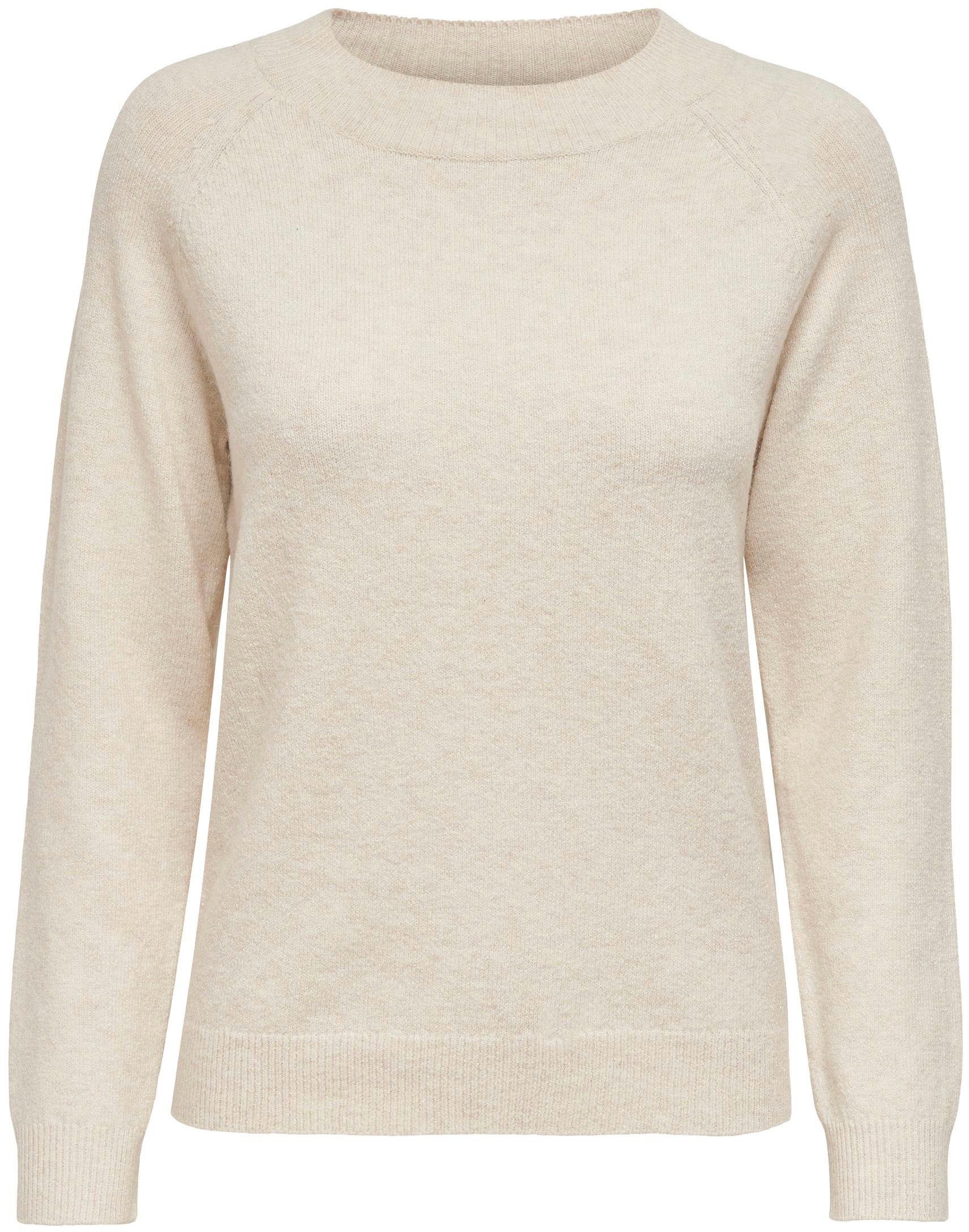 Only Trui met ronde hals ONLRICA LIFE L/S PULLOVER KNT NOOS