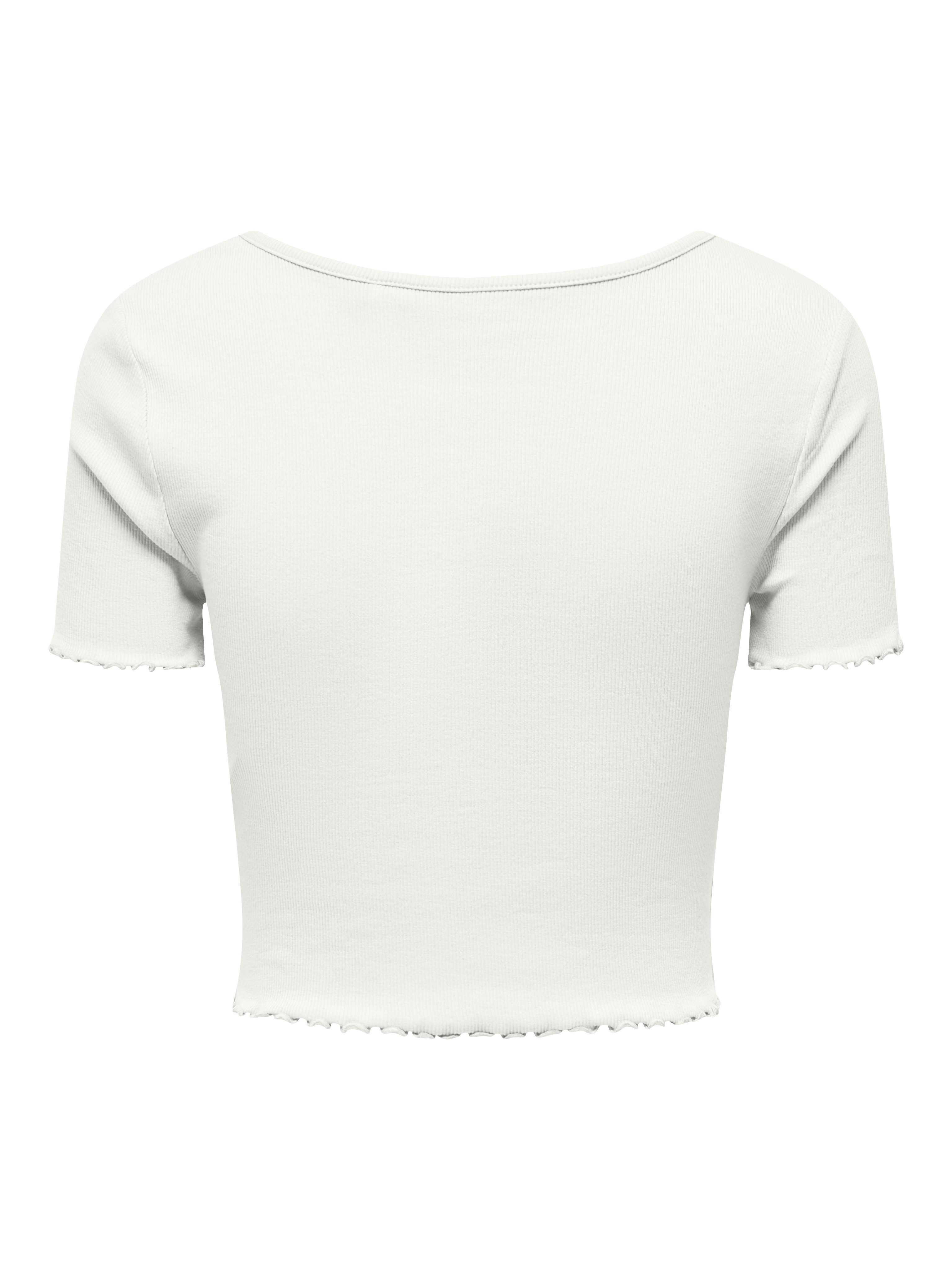 Only Shirt met korte mouwen ONLBETTY S/S V-NECK TOP CC JRS