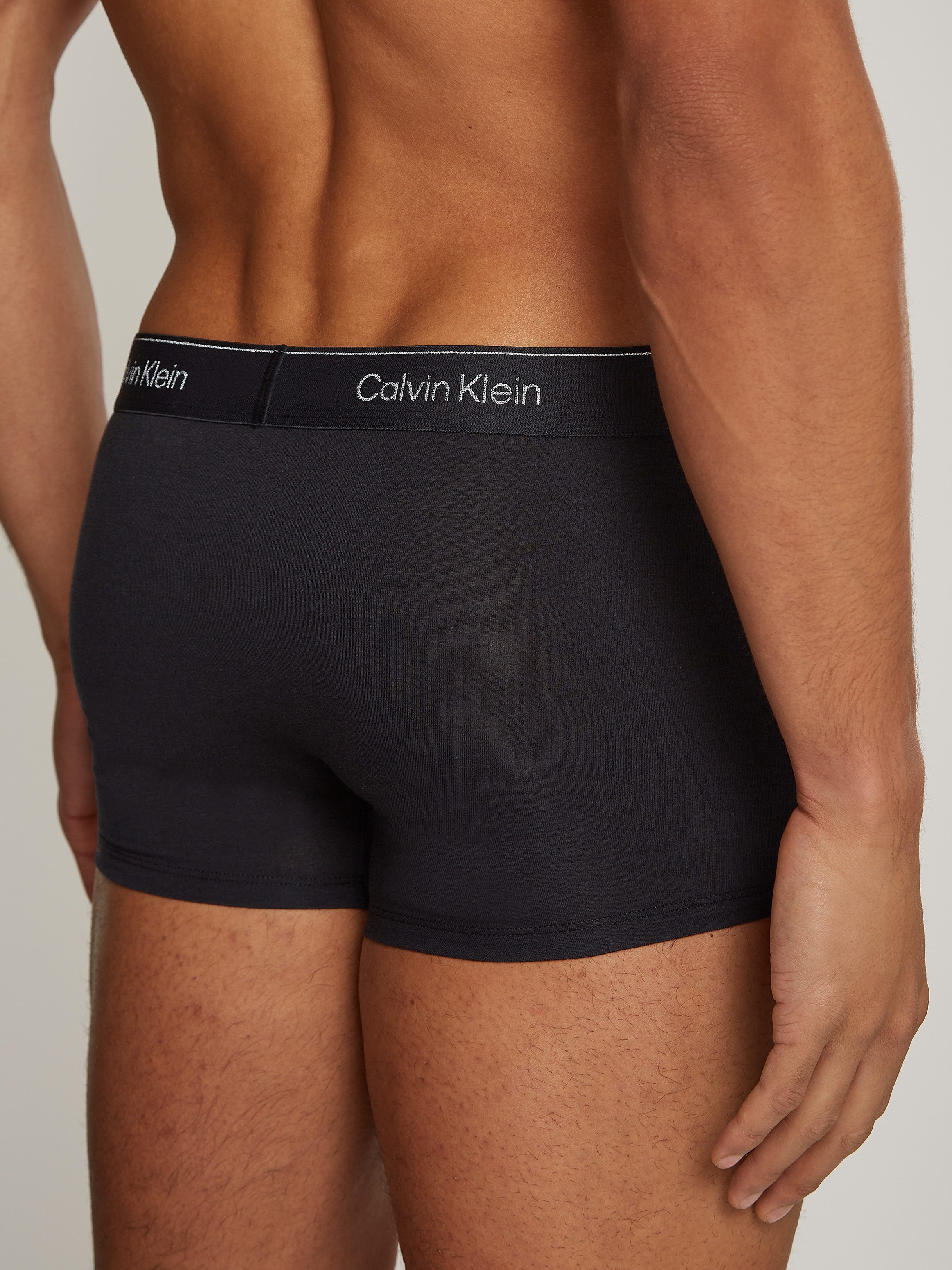 Calvin Klein Trunk LOW RISE TRUNK 3PK met logo-elastische tailleband (3 stuks) (3 stuks)