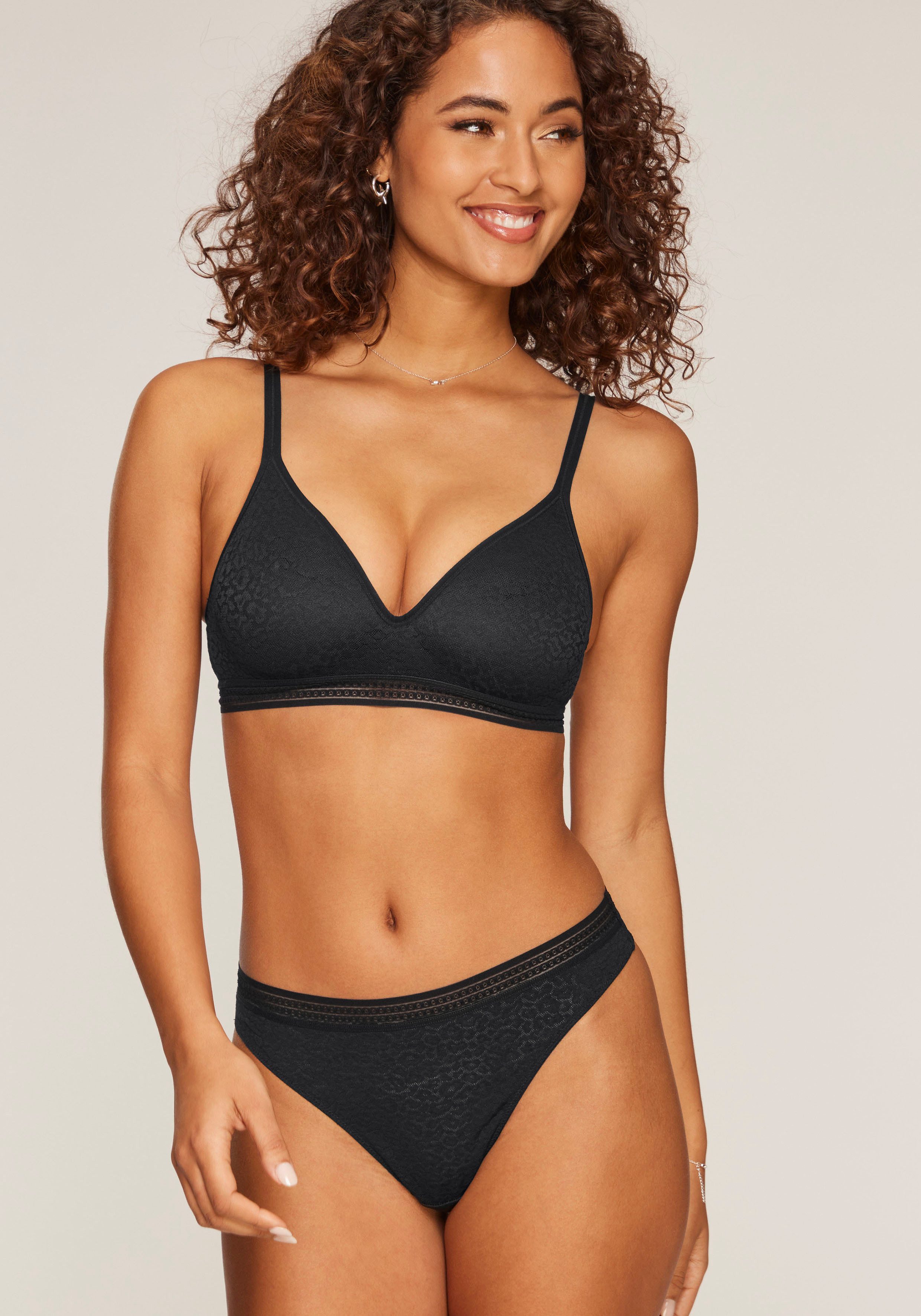 Lascana Bralette-bh Freya zonder beugel met ingebouwd push-up kussen, lingerie