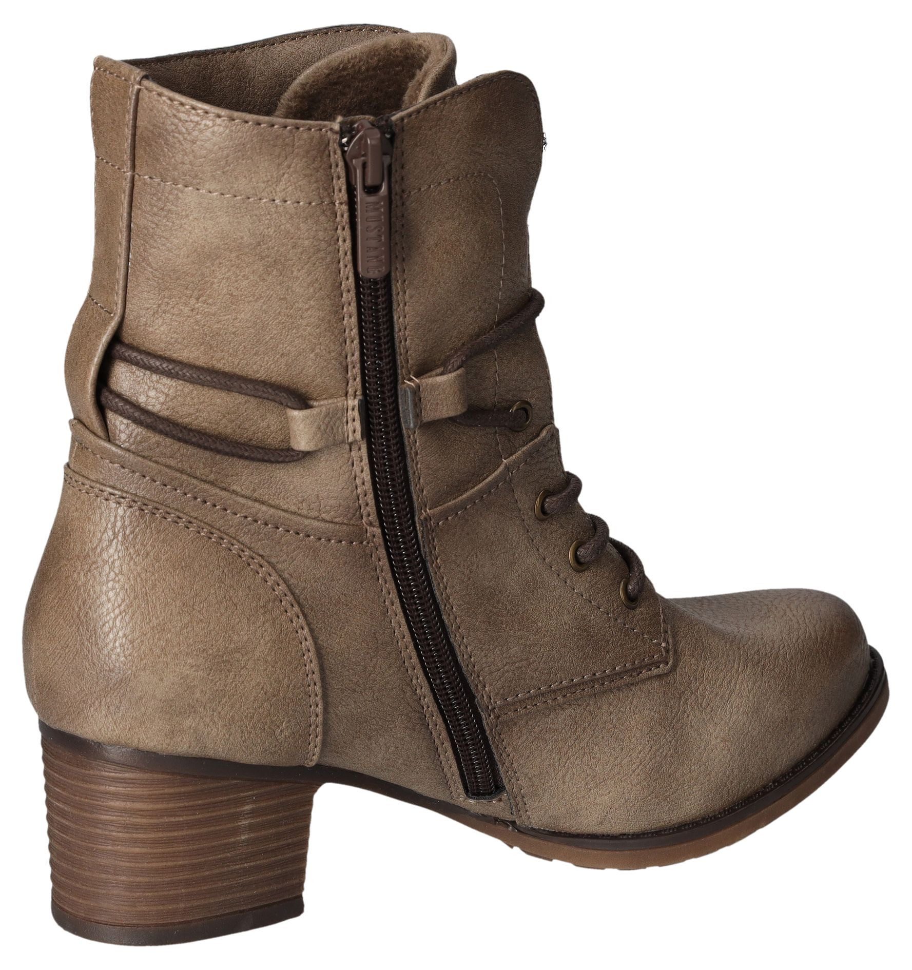 Mustang Shoes Laarsjes Bikerboots, enkellaarsjes met binnenrits