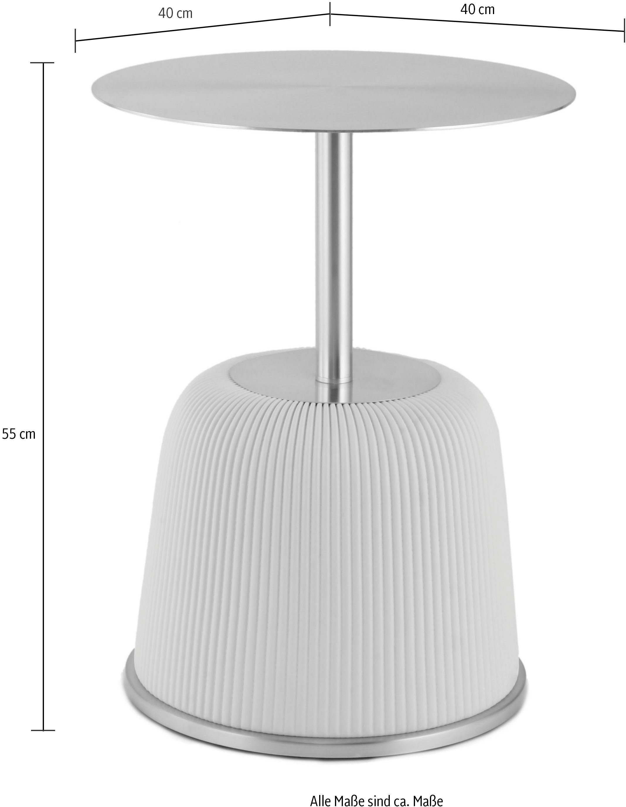 Kayoom Bijzettafel Jokai 325, ijzeren frame, PU-stof bekleding, praktische opbergruimte elegant, stevige constructie, onderhoudsvriendelijk, onderhoudsvriendelijk (1 stuk)