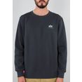 alpha industries sweatshirt basic sweater small logo blauw