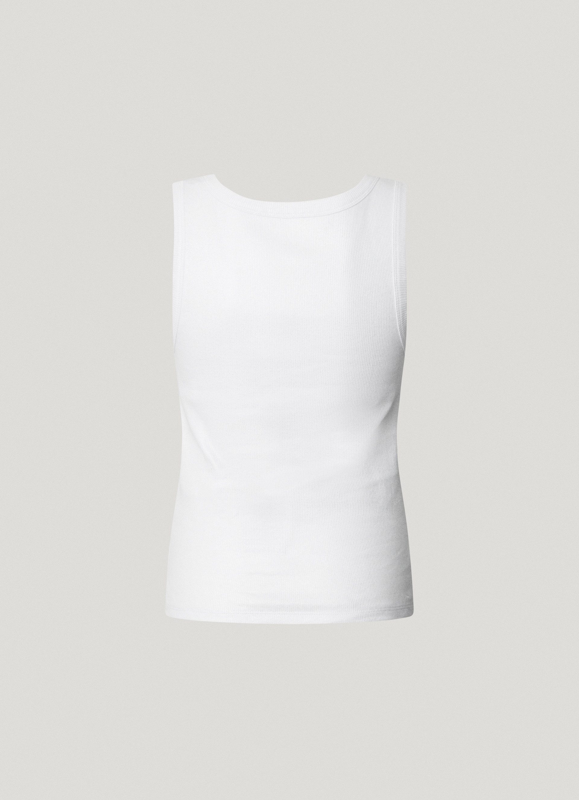 Pepe Jeans Tanktop Lacey in een glanzende look