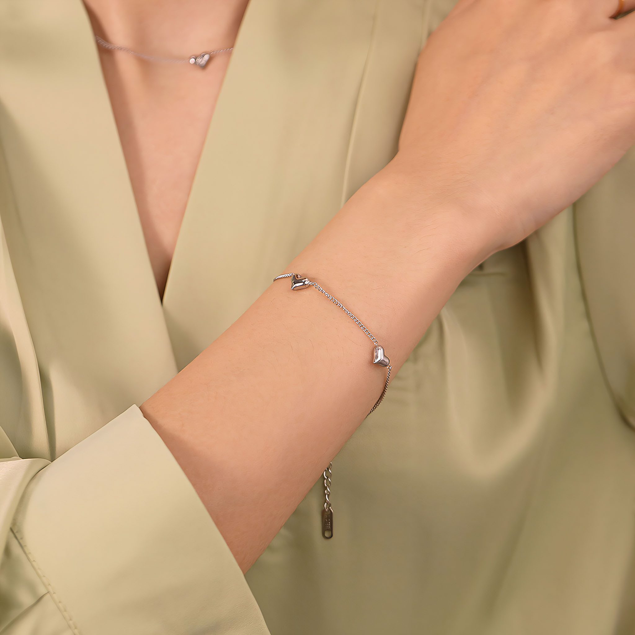 Firetti Armband Sieraden cadeau roestvrijstalen armbanden ankerkettengliederung harten