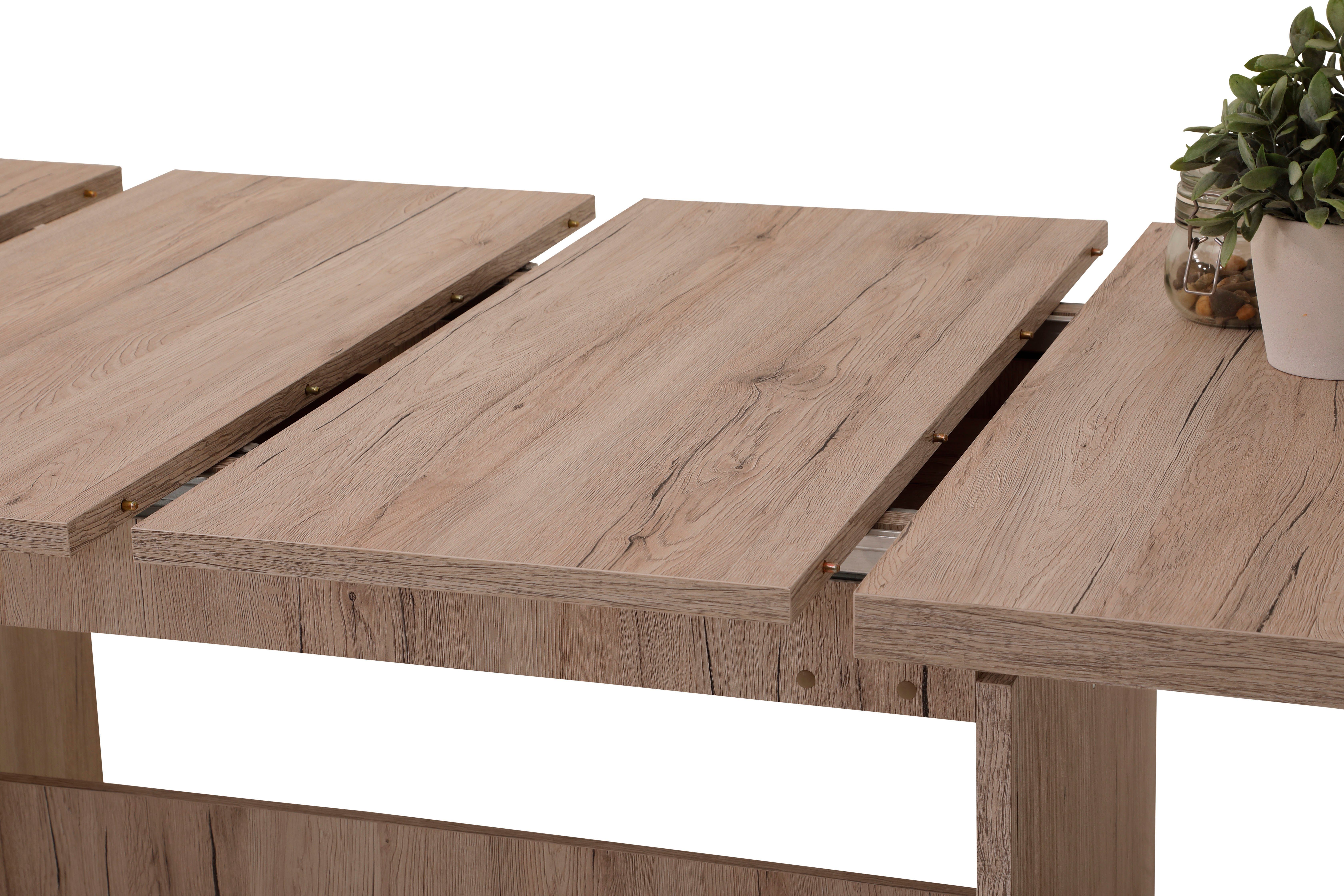 HELA Eethoek Uittrekbaar 160 - 300 cm (set, 11-delig)