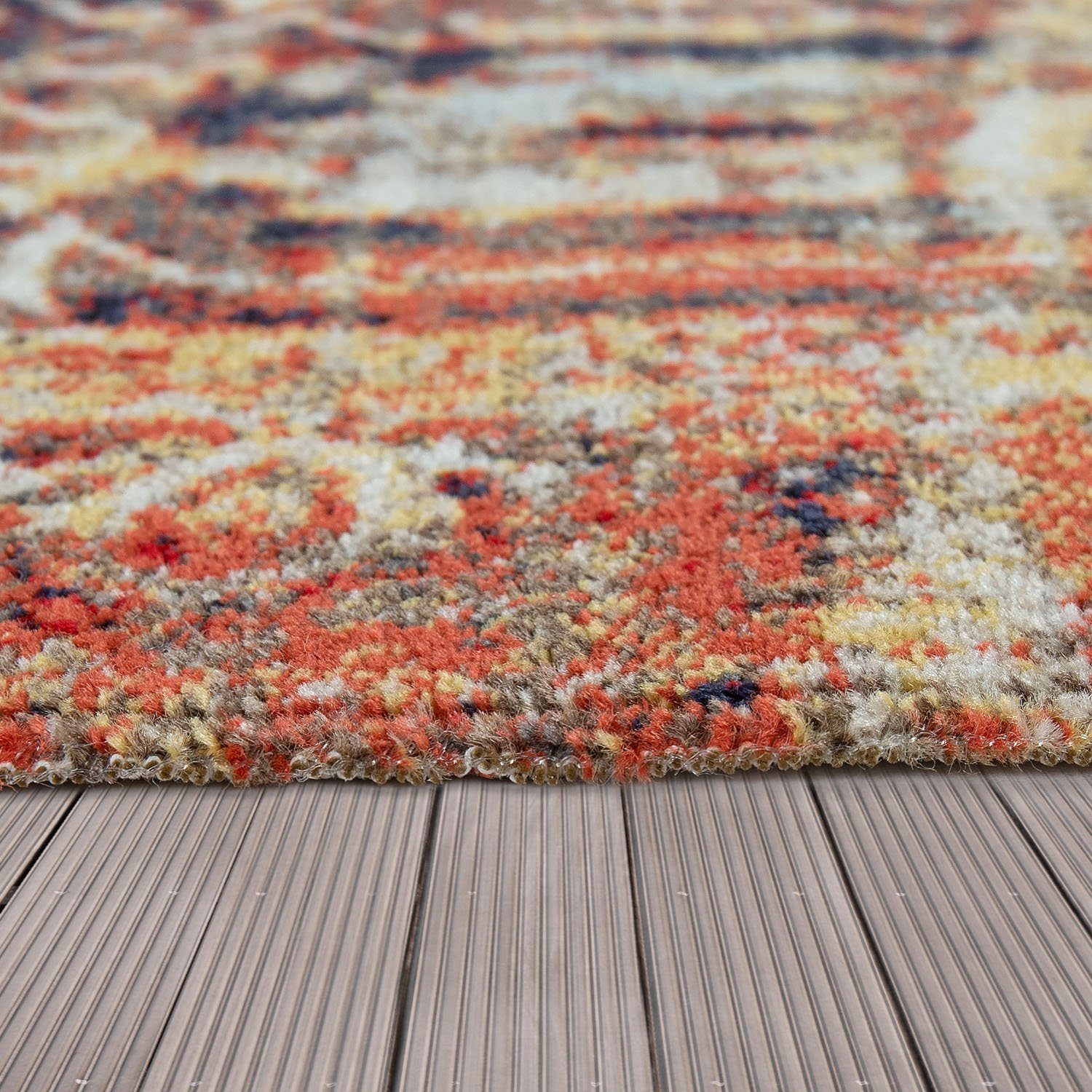 Paco Home Vloerkleed Artigo 420 Korte pool, vintage-design, geschikt voor binnen en buiten, woonkamer
