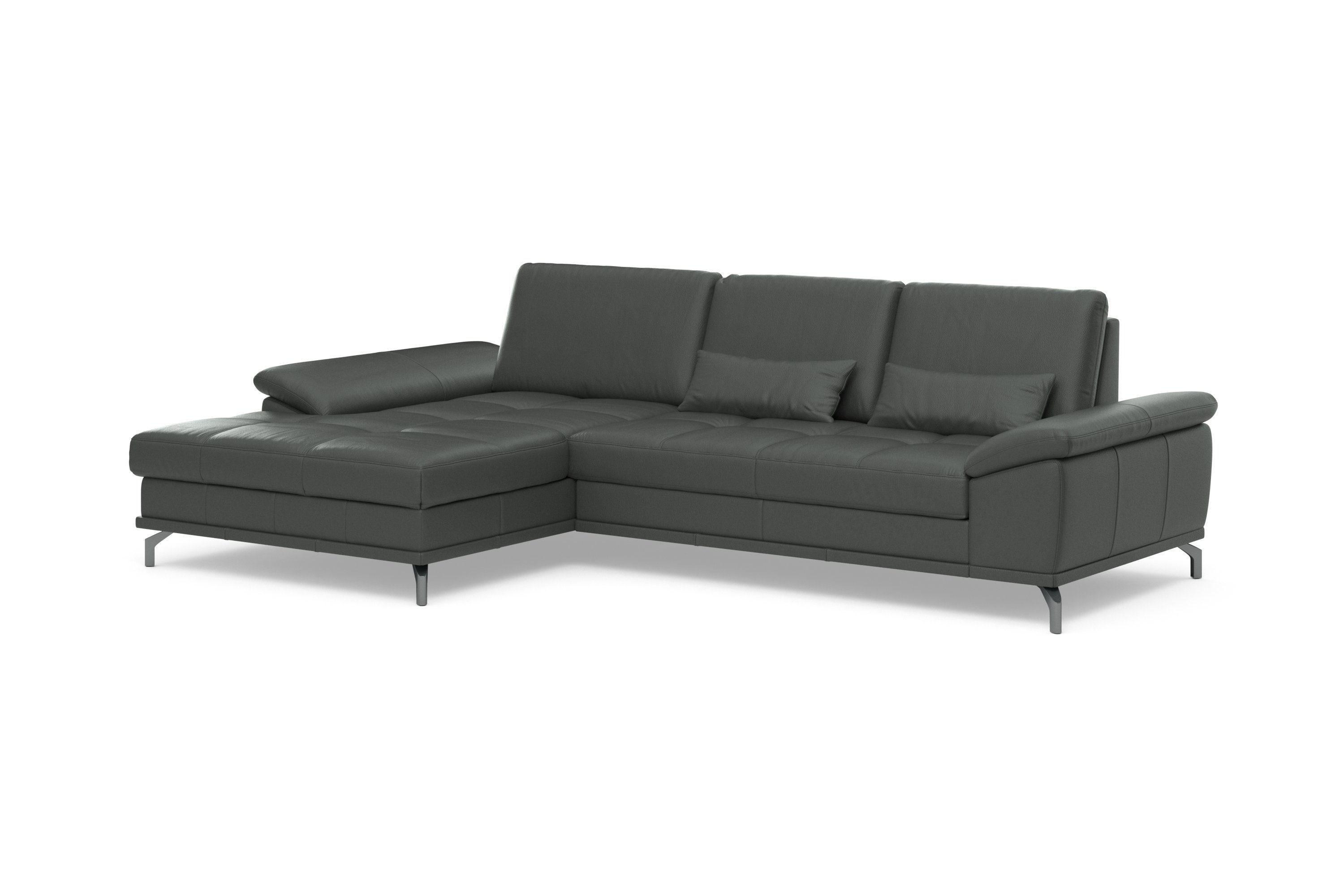 Places of Style Hoekbank Costello L-vorm, met zitdiepteverstelling, armleuningverstelling en