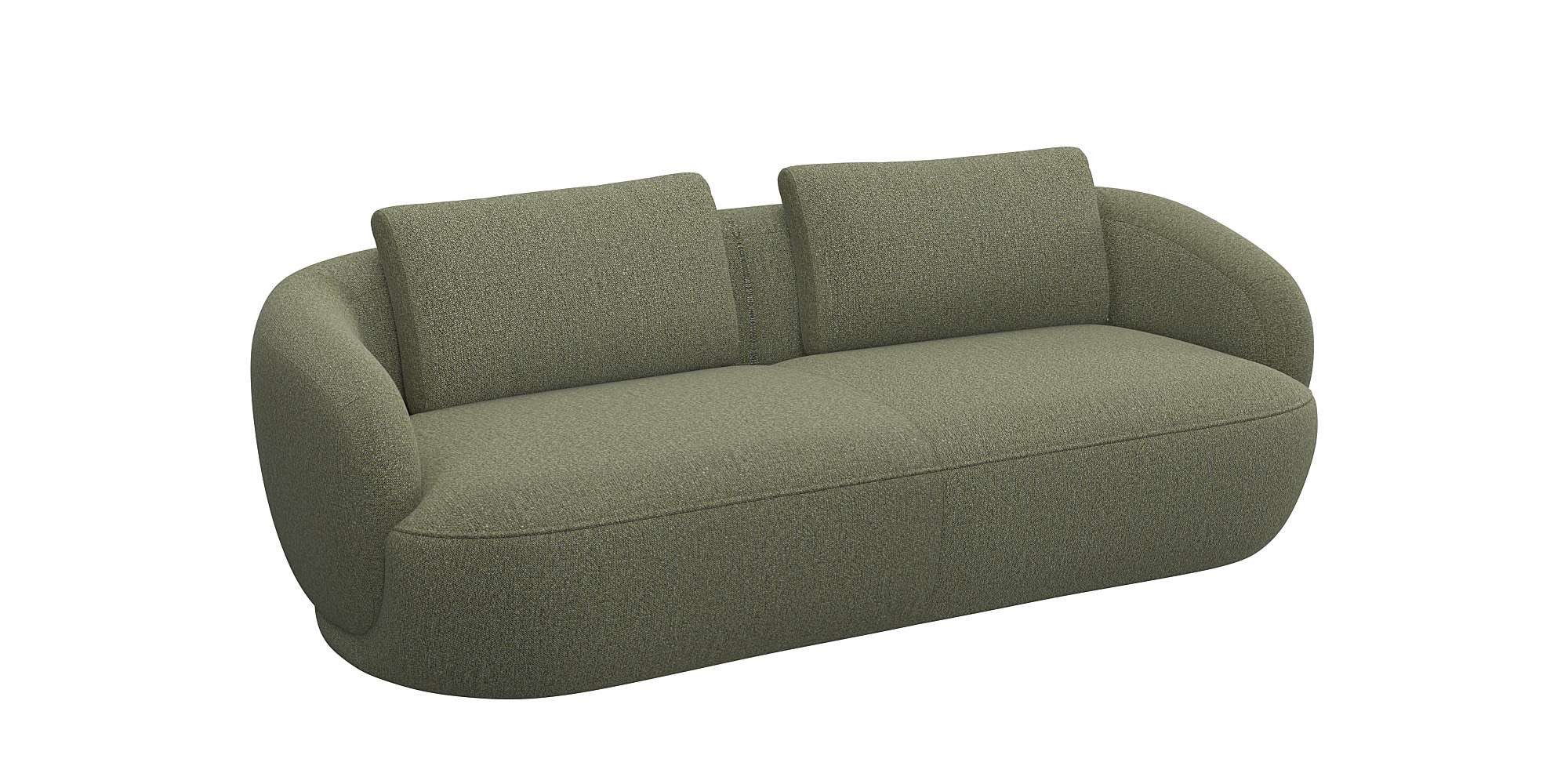FLEXLUX 3-zitsbank Torino, rond en comfortabel, bank, driezitter, OTTO's Choice