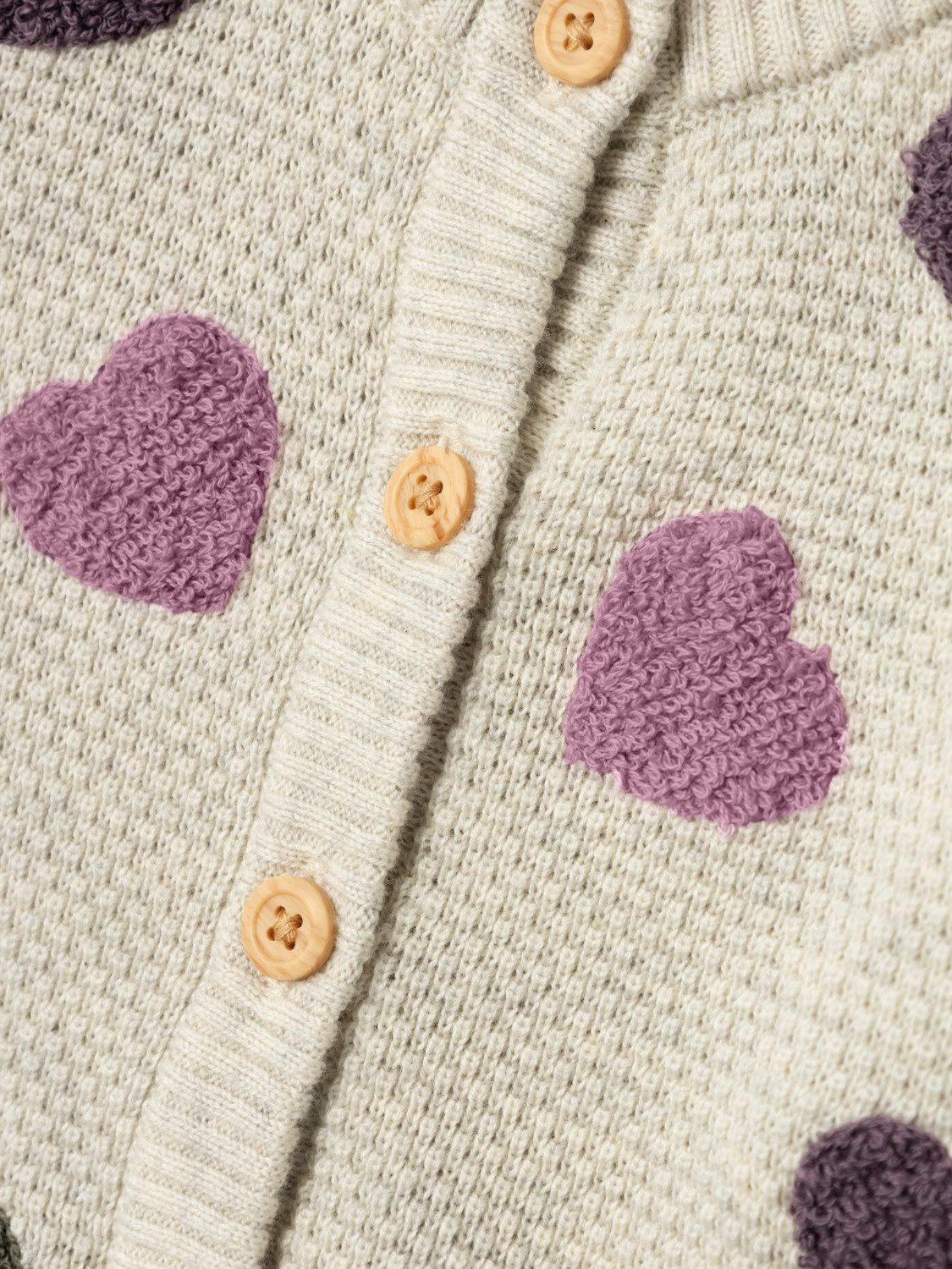 Name It Vest NBFNEHEART LS KNIT CARD