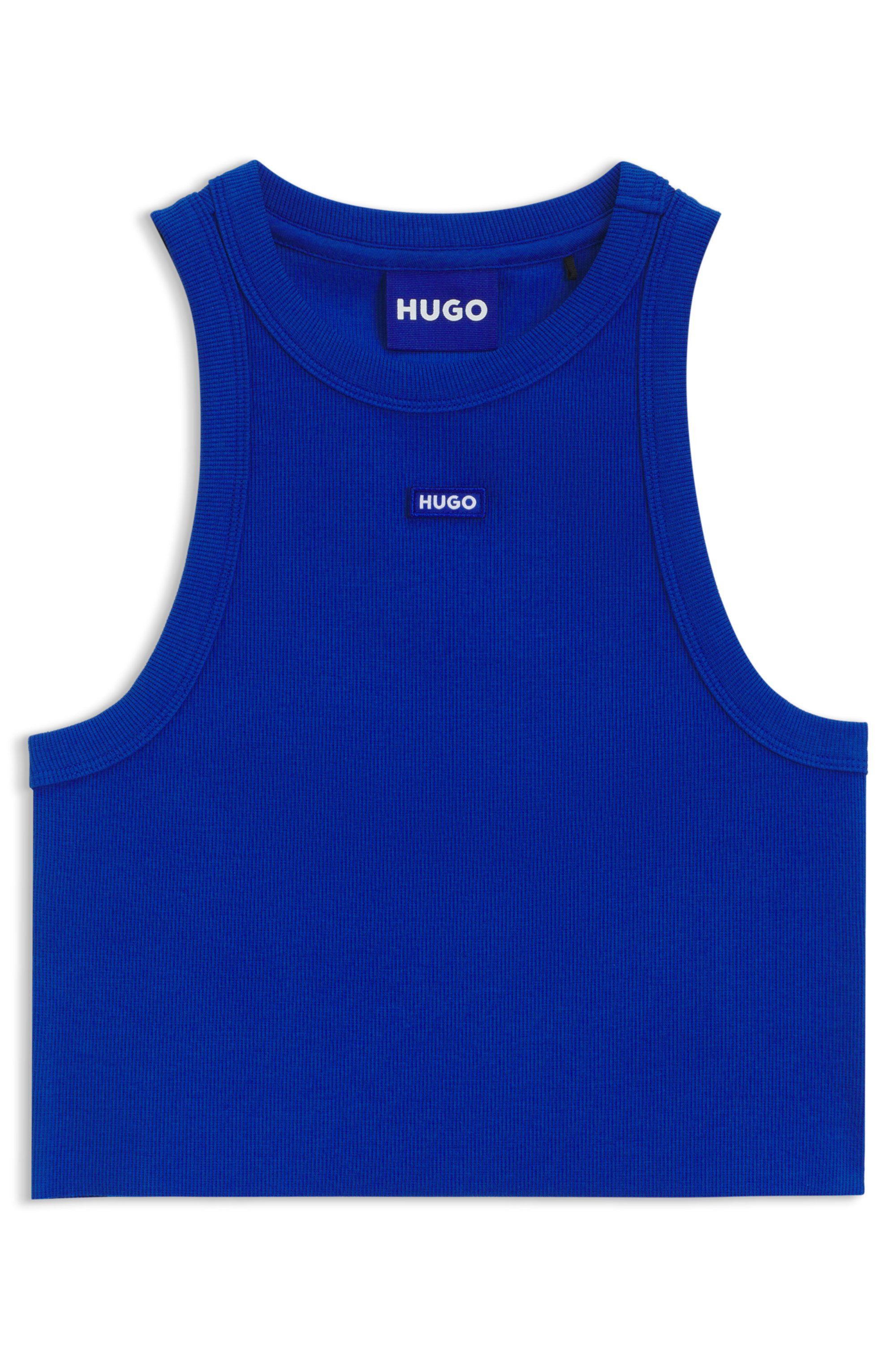 HUGO Blue Tanktop Baby Tank Cropped-Form