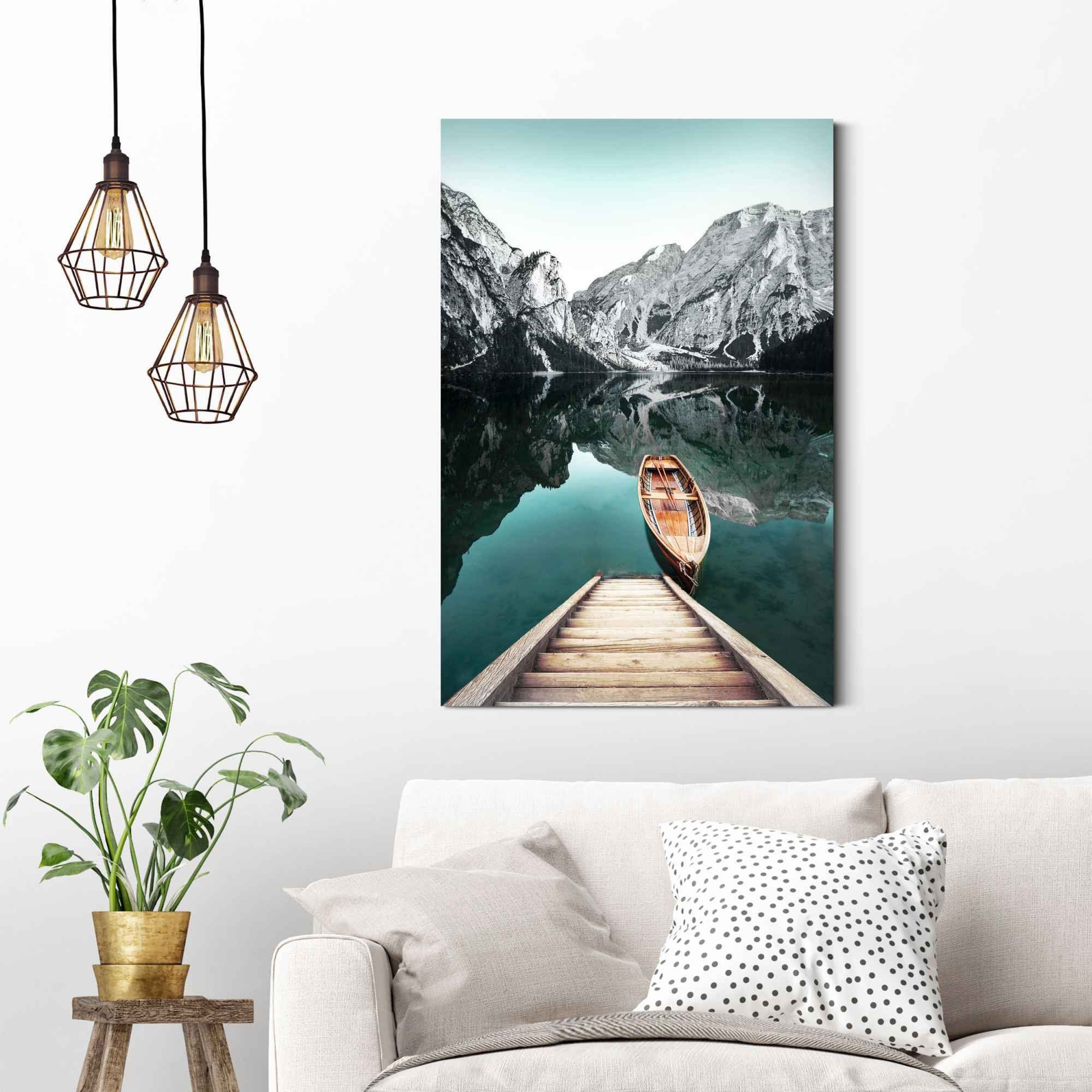 Reinders! Artprint bergmeer Rocky Mountains - Glacier - winter