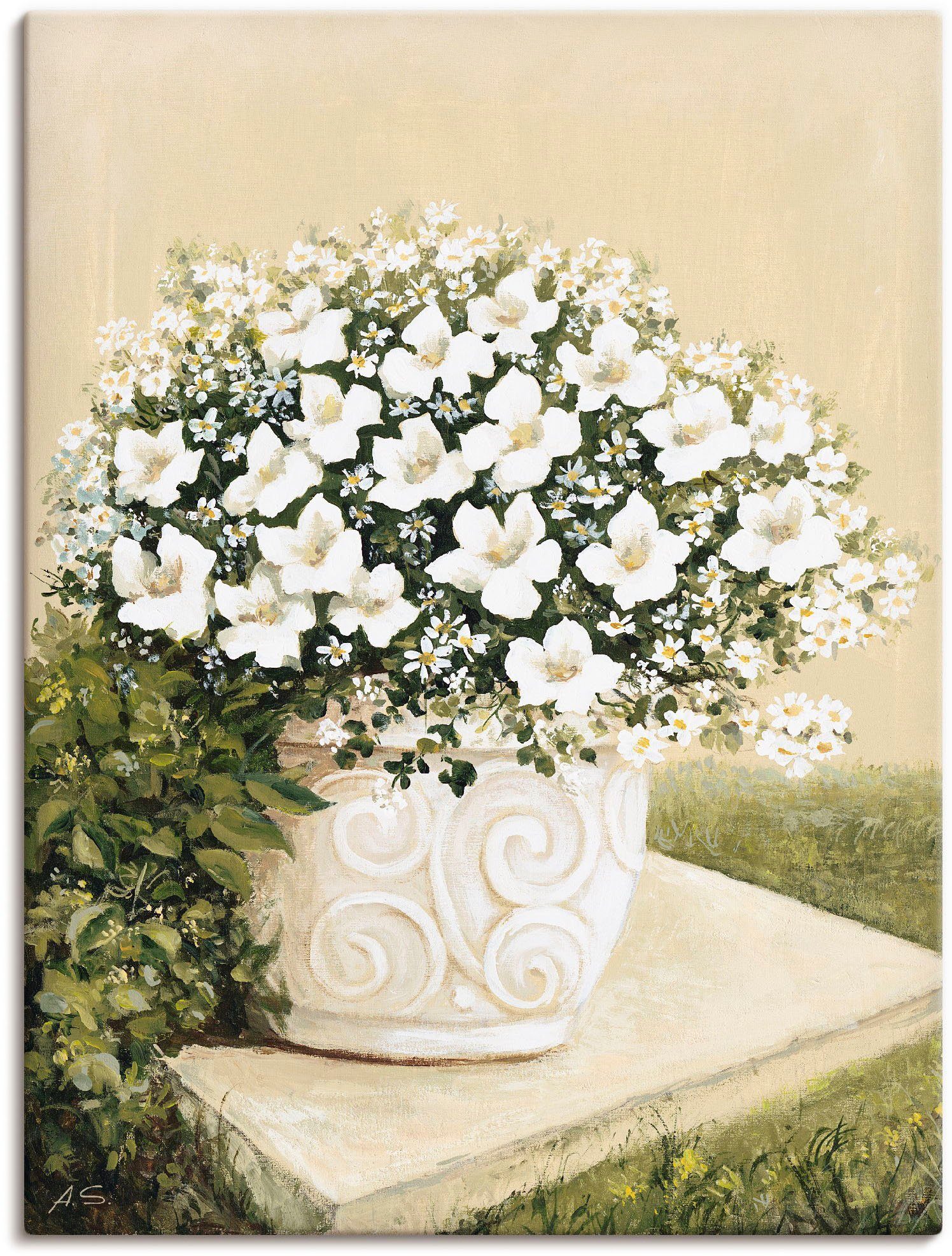 Artland Artprint Bloempot I als artprint van aluminium, artprint voor buiten, artprint op linnen, poster in verschillende maten. maten foto