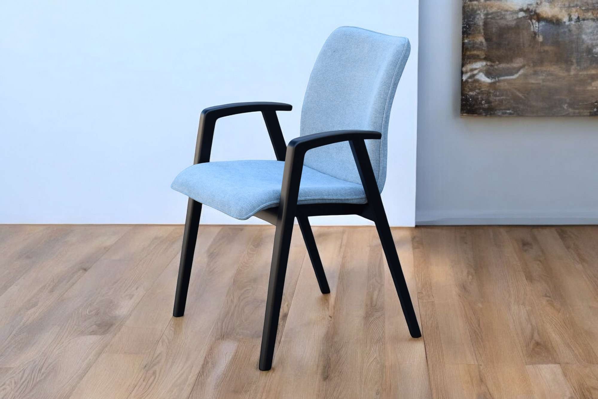 Home affaire Stoel met armleuningen Loreen eetkamerstoel, gestoffeerde stoel, woonstoel, eetstoel met armleuningen (set, 2 stuks)