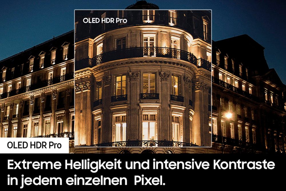 Samsung OLED-TV, 138 cm / 55", 4K Ultra HD, Smart TV, Neural Quantum 4K AI Gen2-processor, schitteringsvrij, tot 144Hz