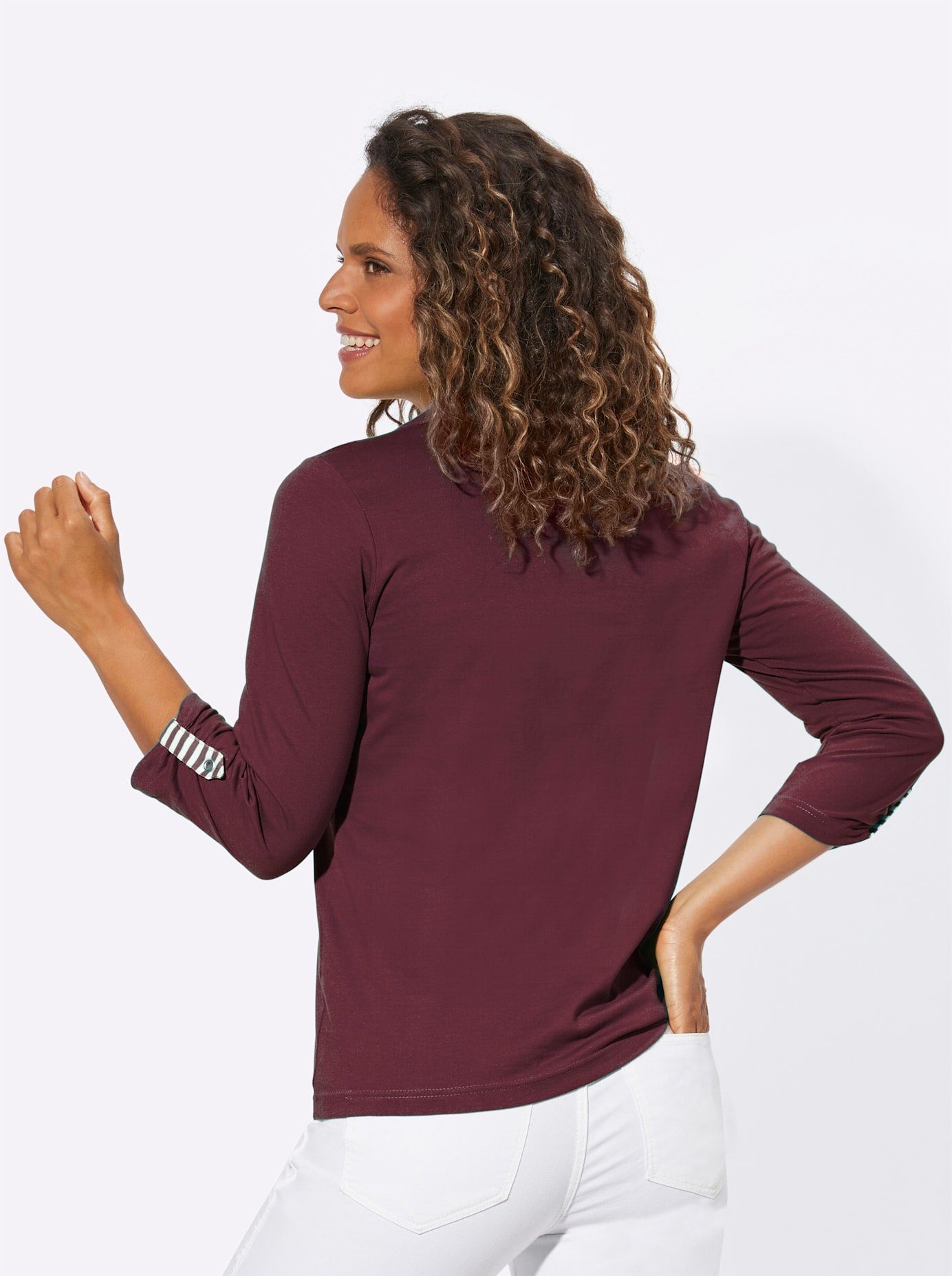 Casual Looks Shirt met 3/4-mouwen Shirt (1-delig)