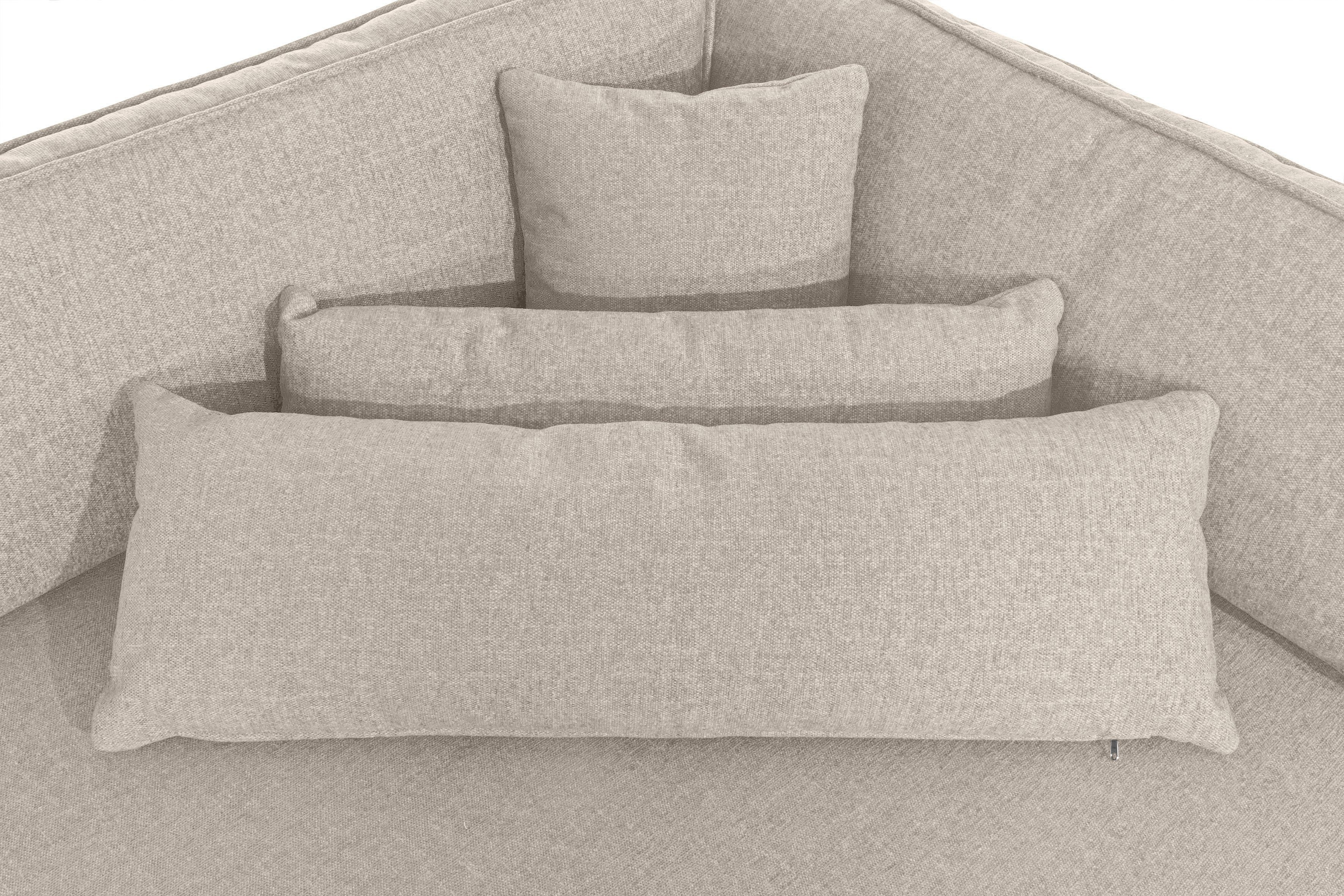 RAUM.ID Bank-hoekelement Enid Deel van een modulaire bank, stevig zitcomfort, ook in breedribcord