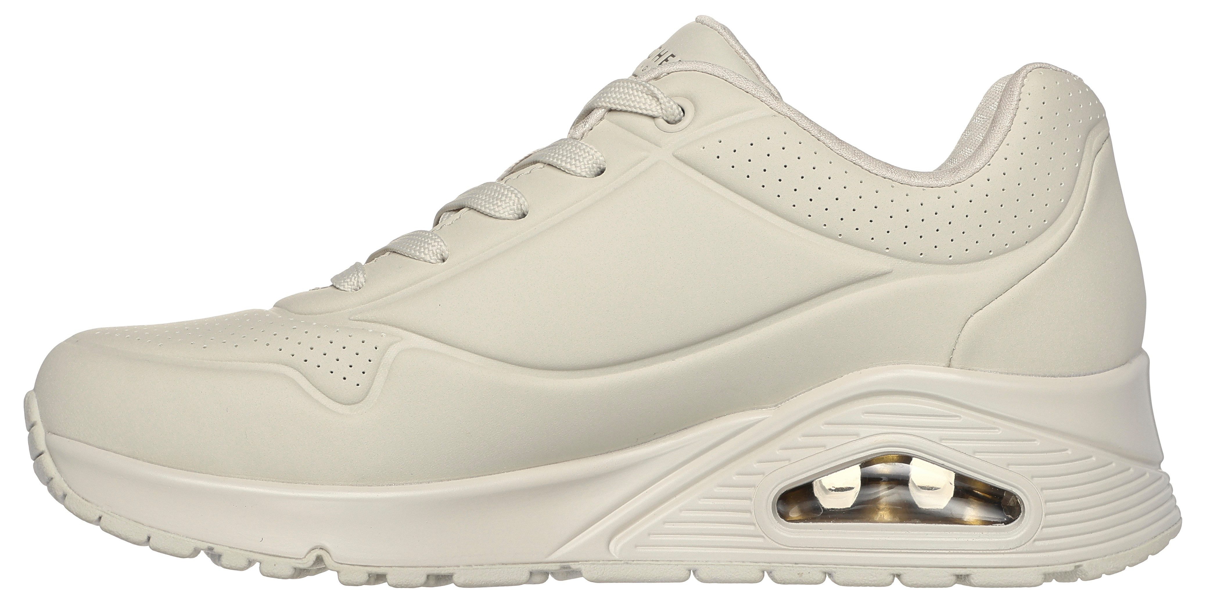 Skechers Sneakers UNO-GOLDEN HEART Vrijetijdsschoen, veterschoen met gouden mylar borduursels