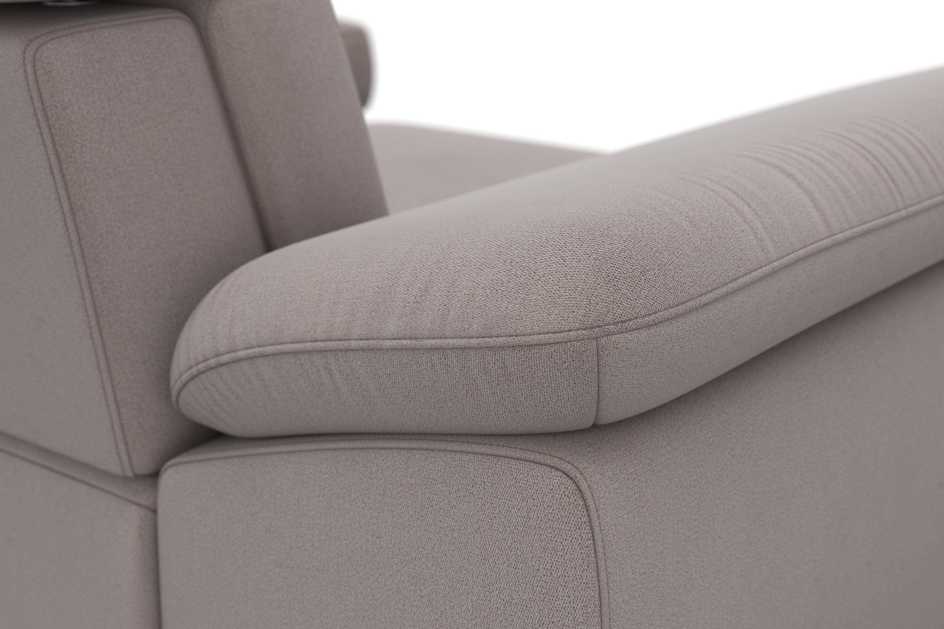 sit&more Hoekbank Cabrio L-vorm, met zitdiepteverstelling, arm- en hoofdsteunverstelling