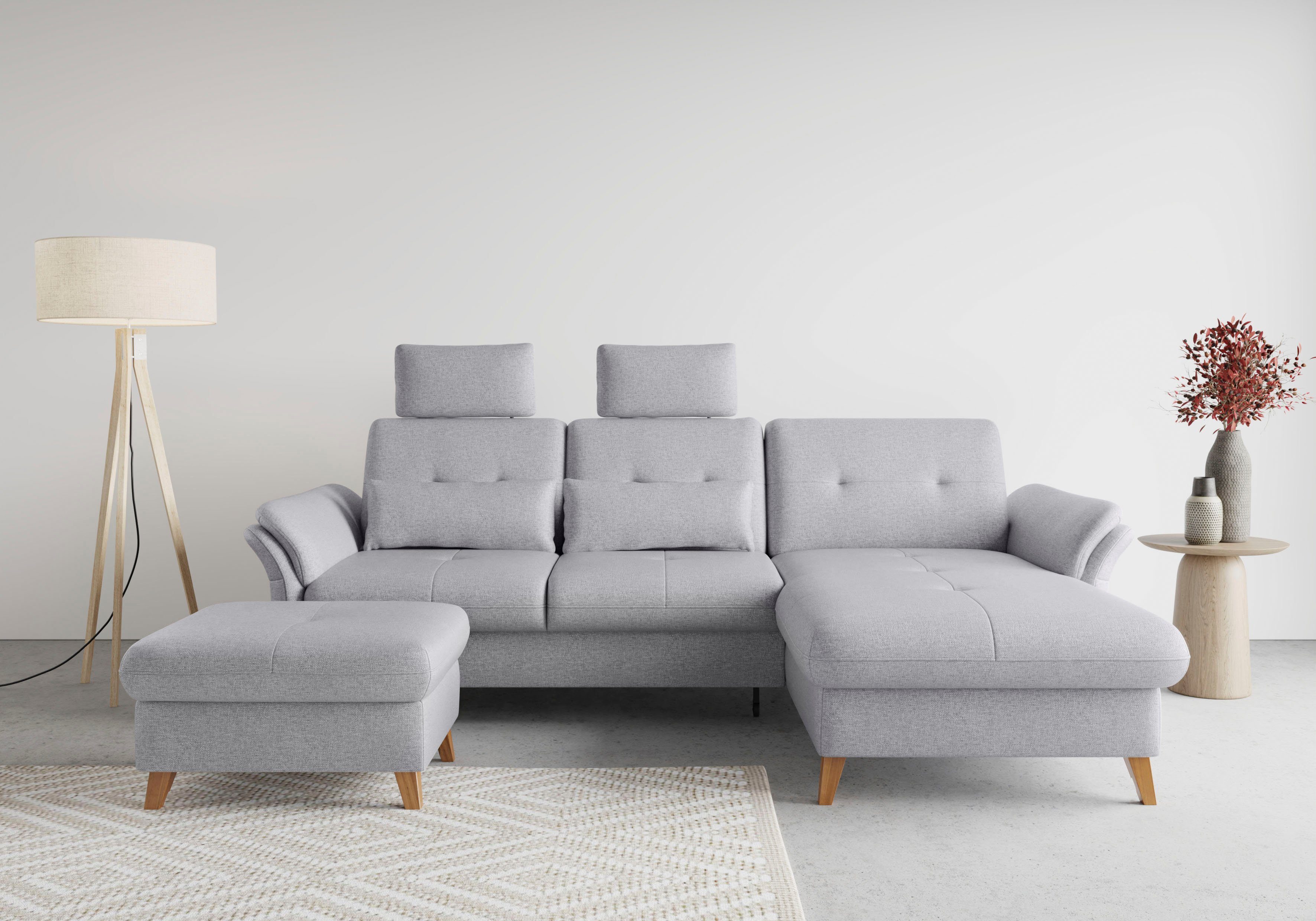 sit&more Hoekbank Göteborg Zitdiepteverstelling en binnenvering, naar keuze met slaapfunctie
