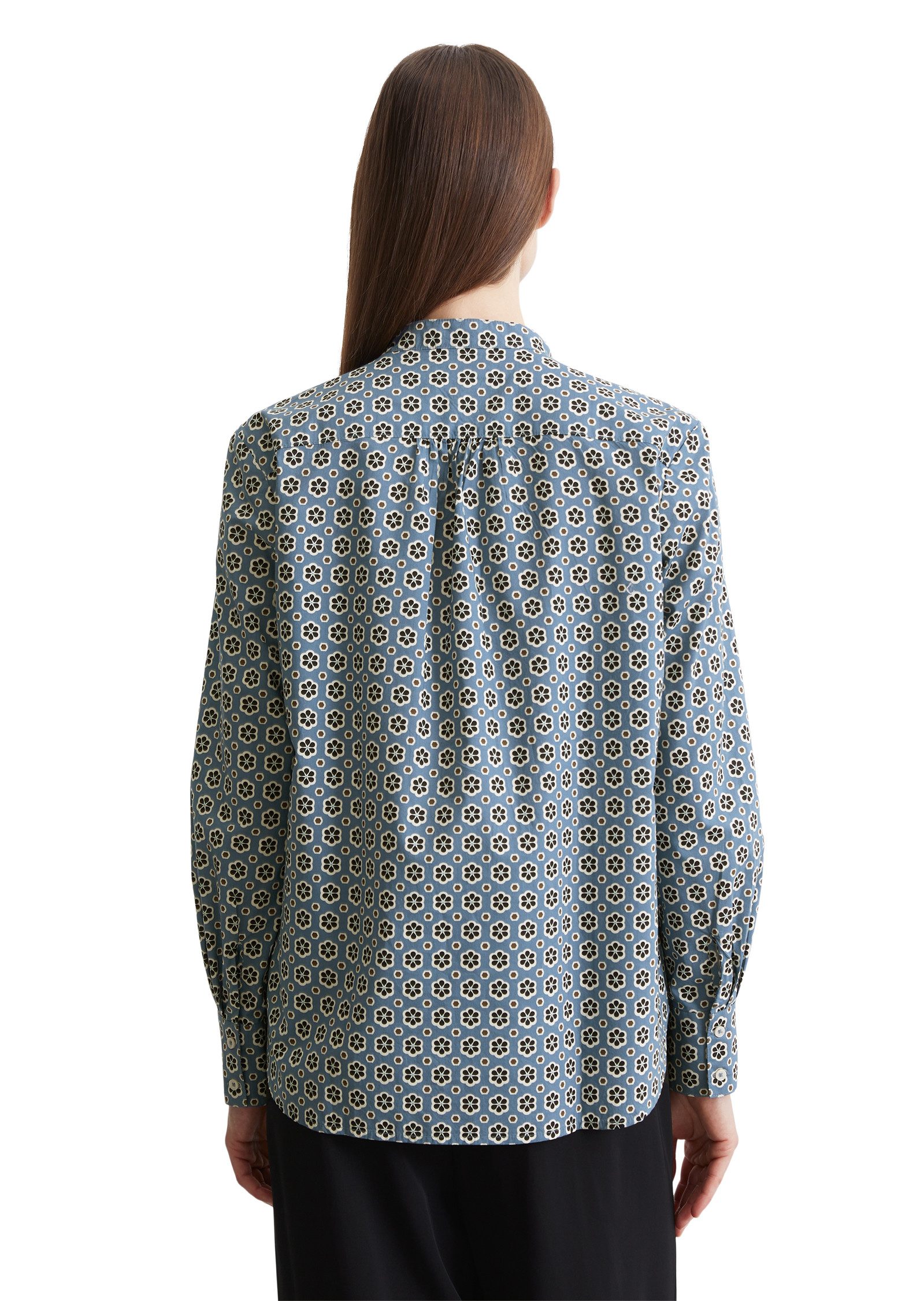 Marc O'Polo Blouse met lange mouwen Blouse met moderne alloverprint