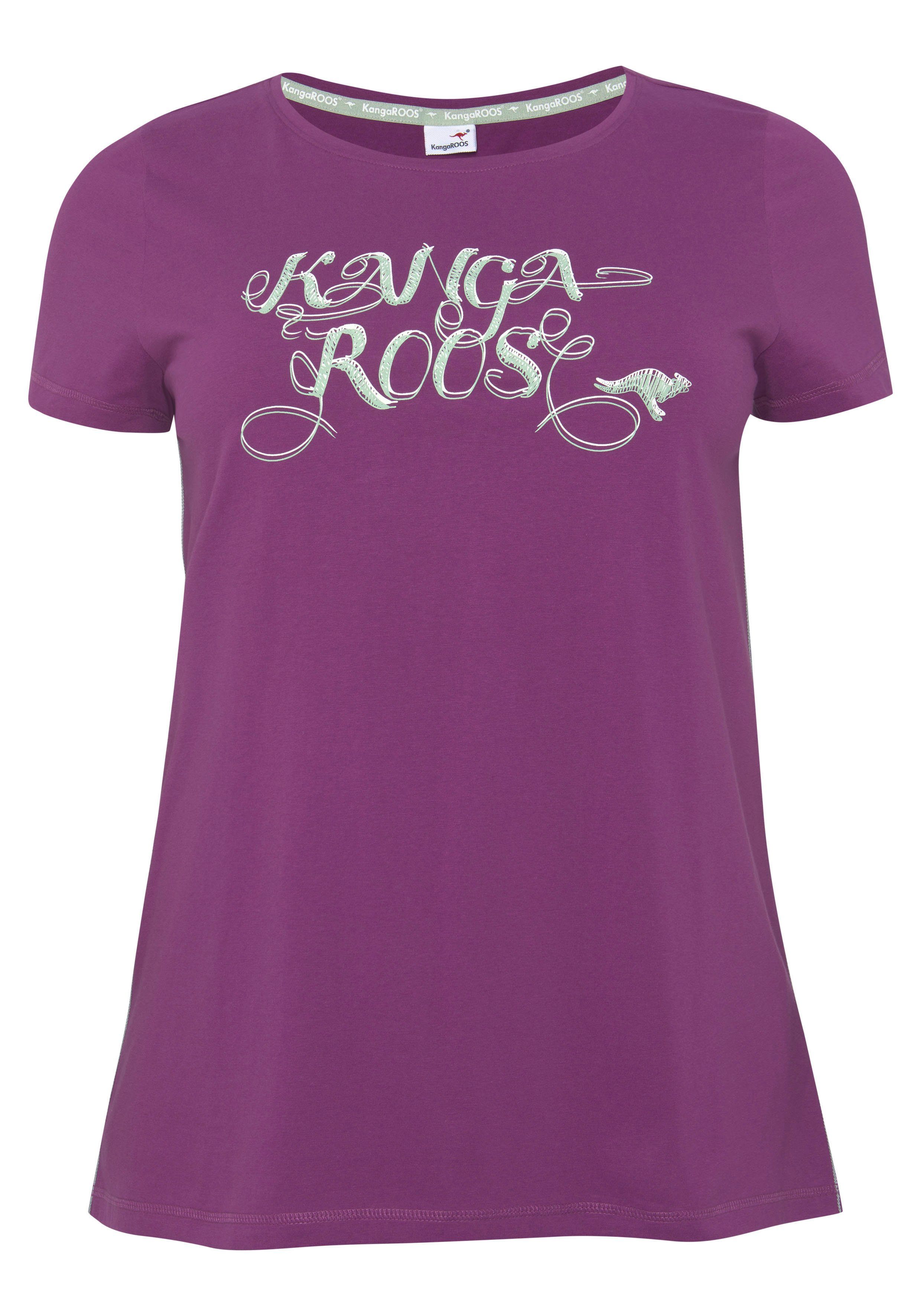 KangaROOS Lang shirt Korte mouw, figuuraccentuerende pasvorm (2-delig, Set van 2)
