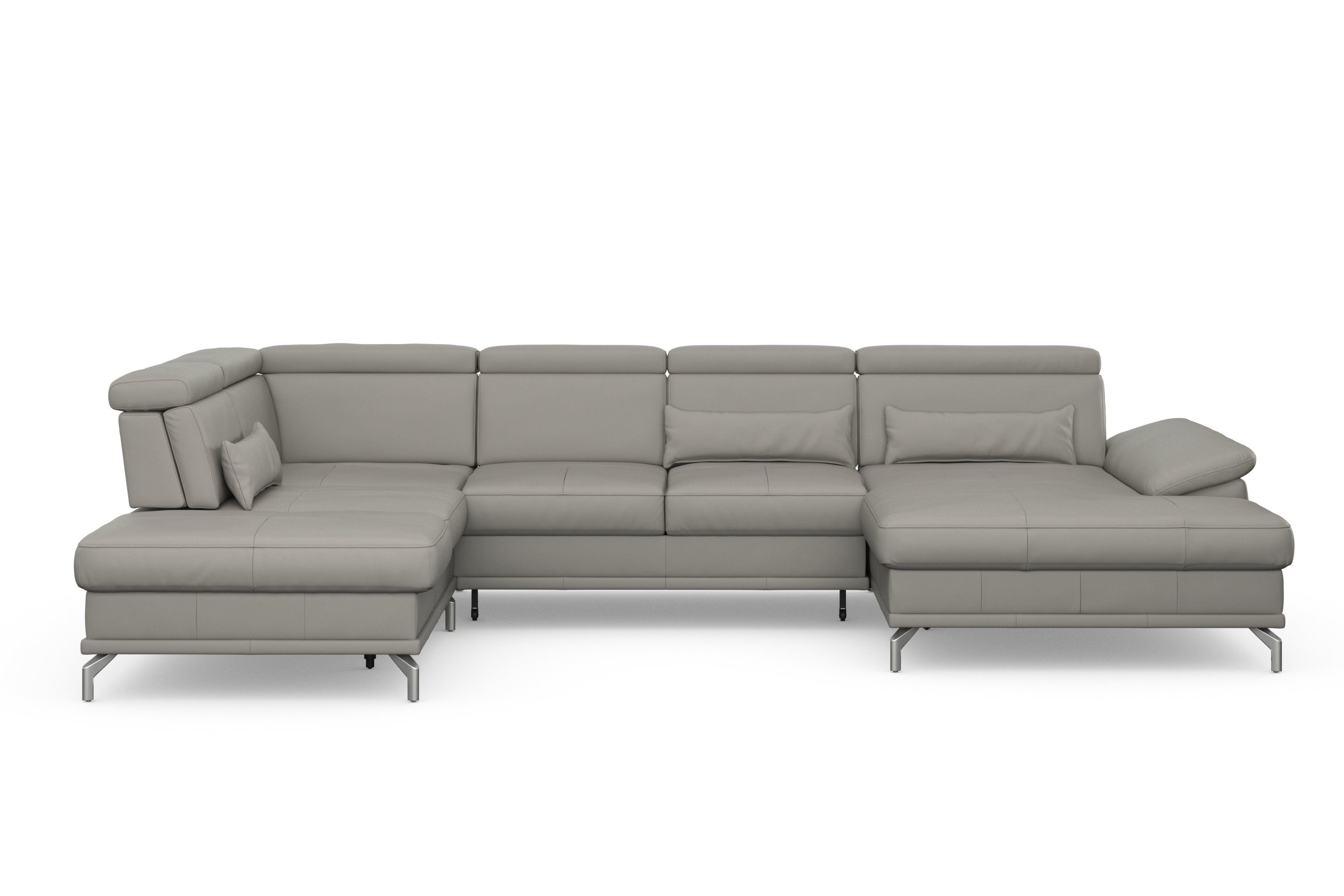 sit&more Zithoek Cabrio U-vorm, met zitdiepteverstelling, arm- en hoofdsteunverstelling
