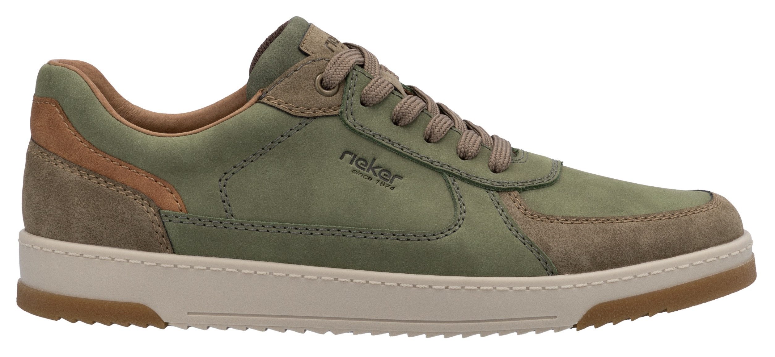 Rieker Sneakers , vrijetijdsschoen, halfschoen, veterschoen met gepolsterde schacht