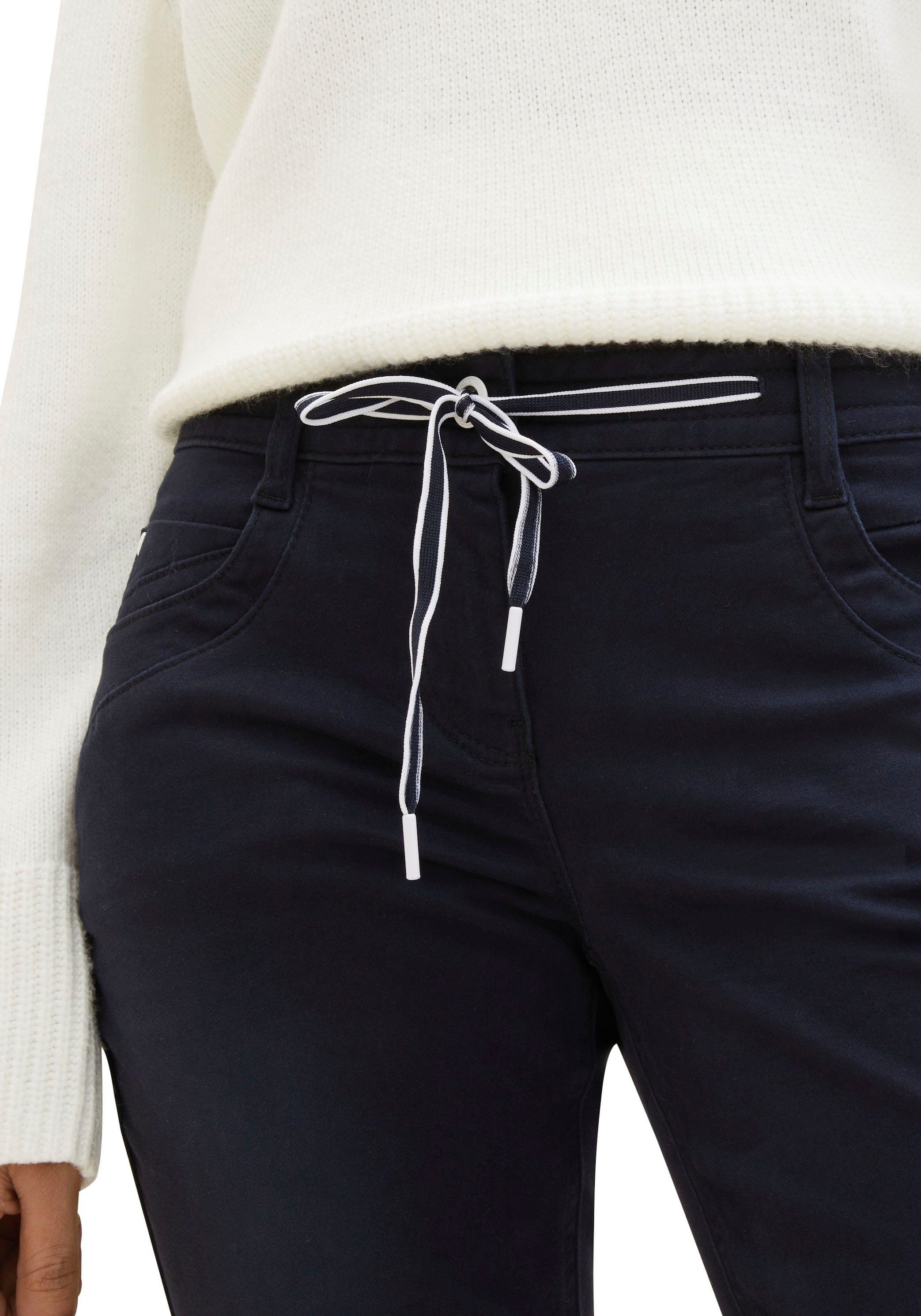 Tom Tailor 7/8 broek met strikband aan de boord