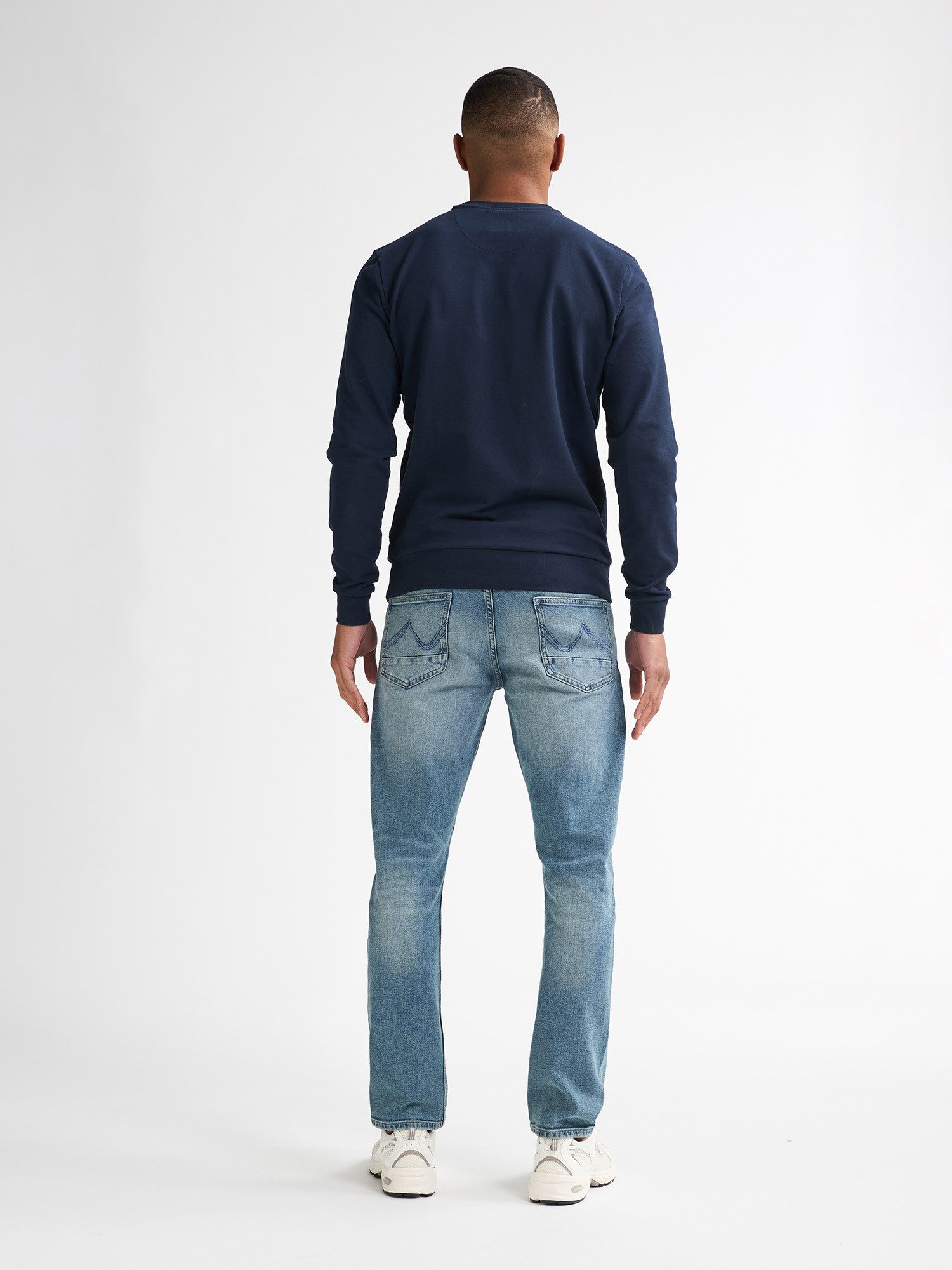 Petrol Industries Straight jeans met optisch tweedelige achterzak