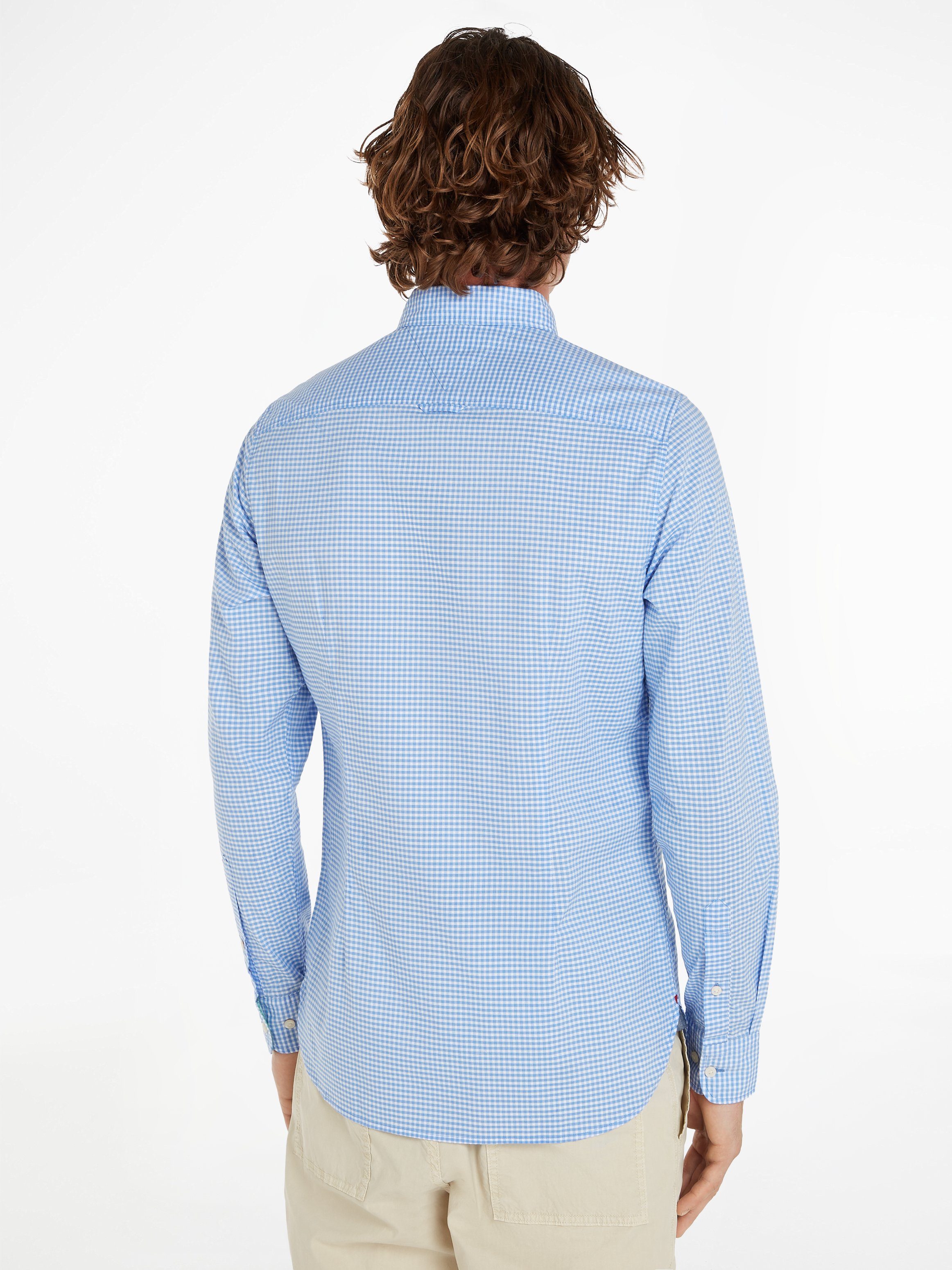 Tommy Hilfiger Geruit overhemd FLEX TEXTURED GINGHAM SF SHIRT