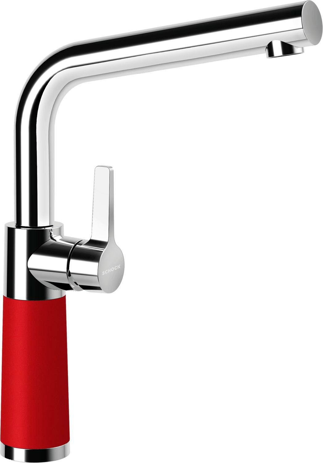 Schock Keukenkraan SC-540 FA Feestuitloop, draaibereik 360° keukenkranen rood