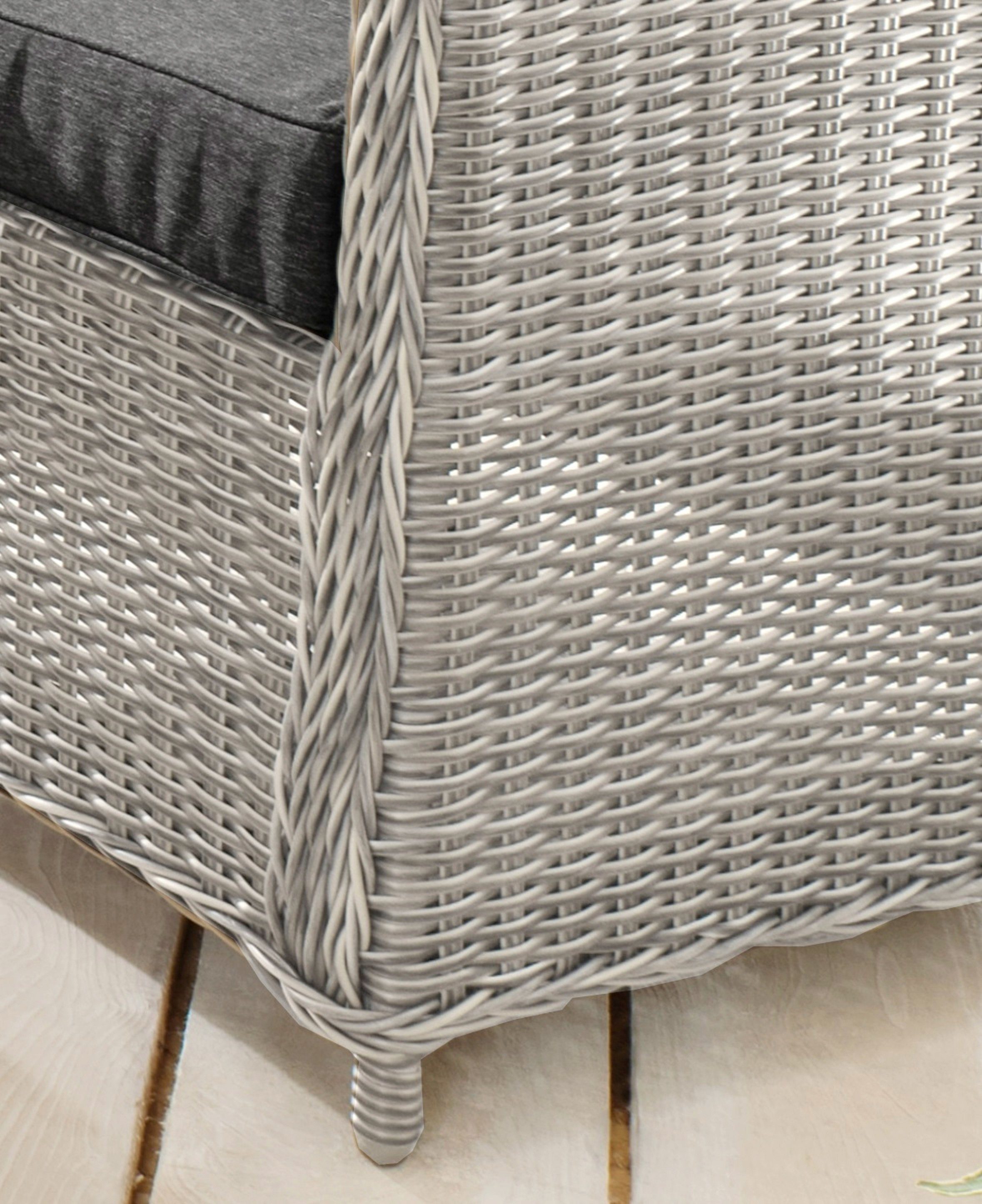 Destiny Loungestoel Merano Aluminium, polyrotan, incl. kussens