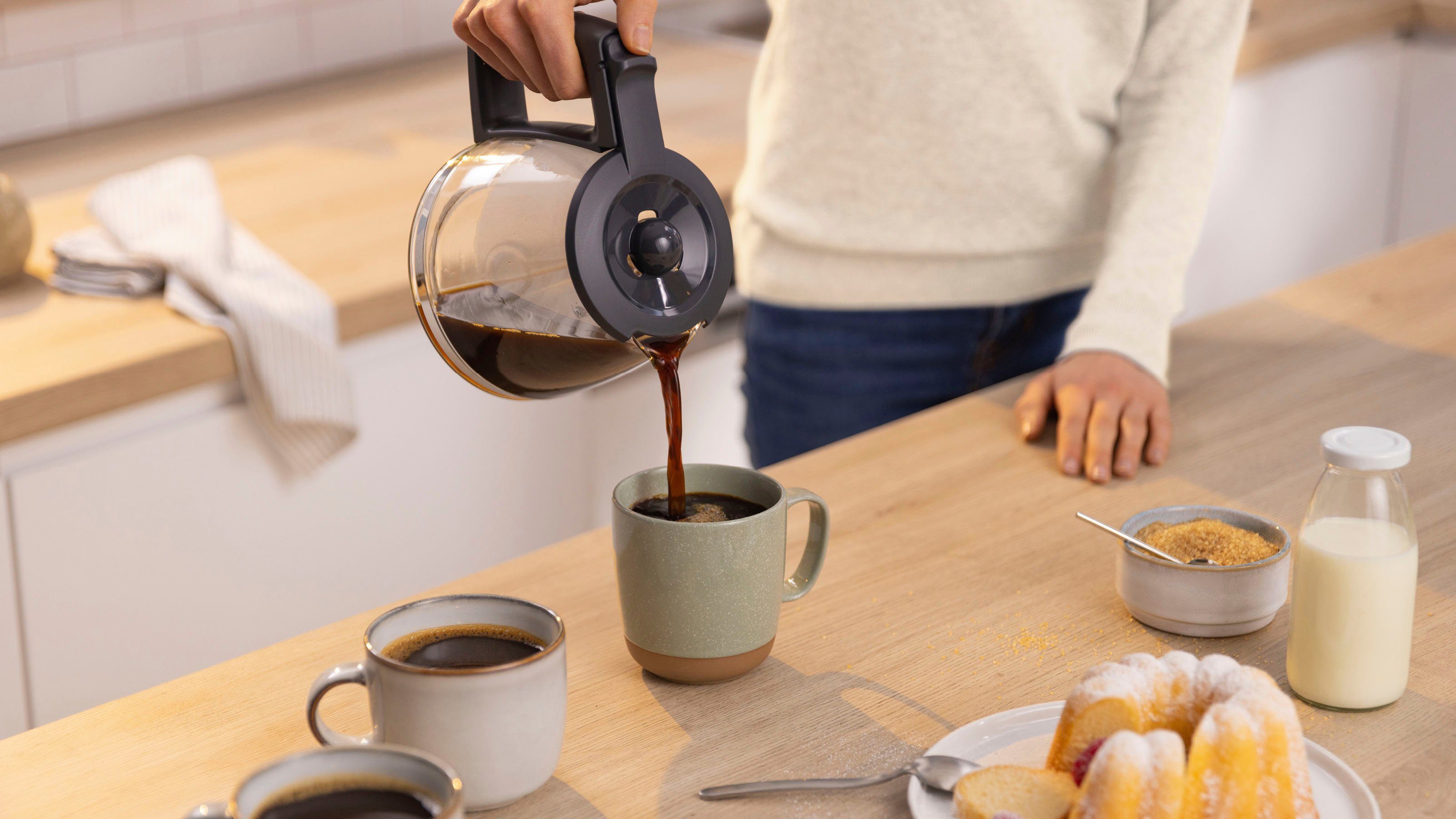 BOSCH Filterkoffieapparaat MyMoment TKA3M131, 1,25 l, 60min warmhoudfunctie, aroma intense, ontkalkingsprogramma, 1200 w